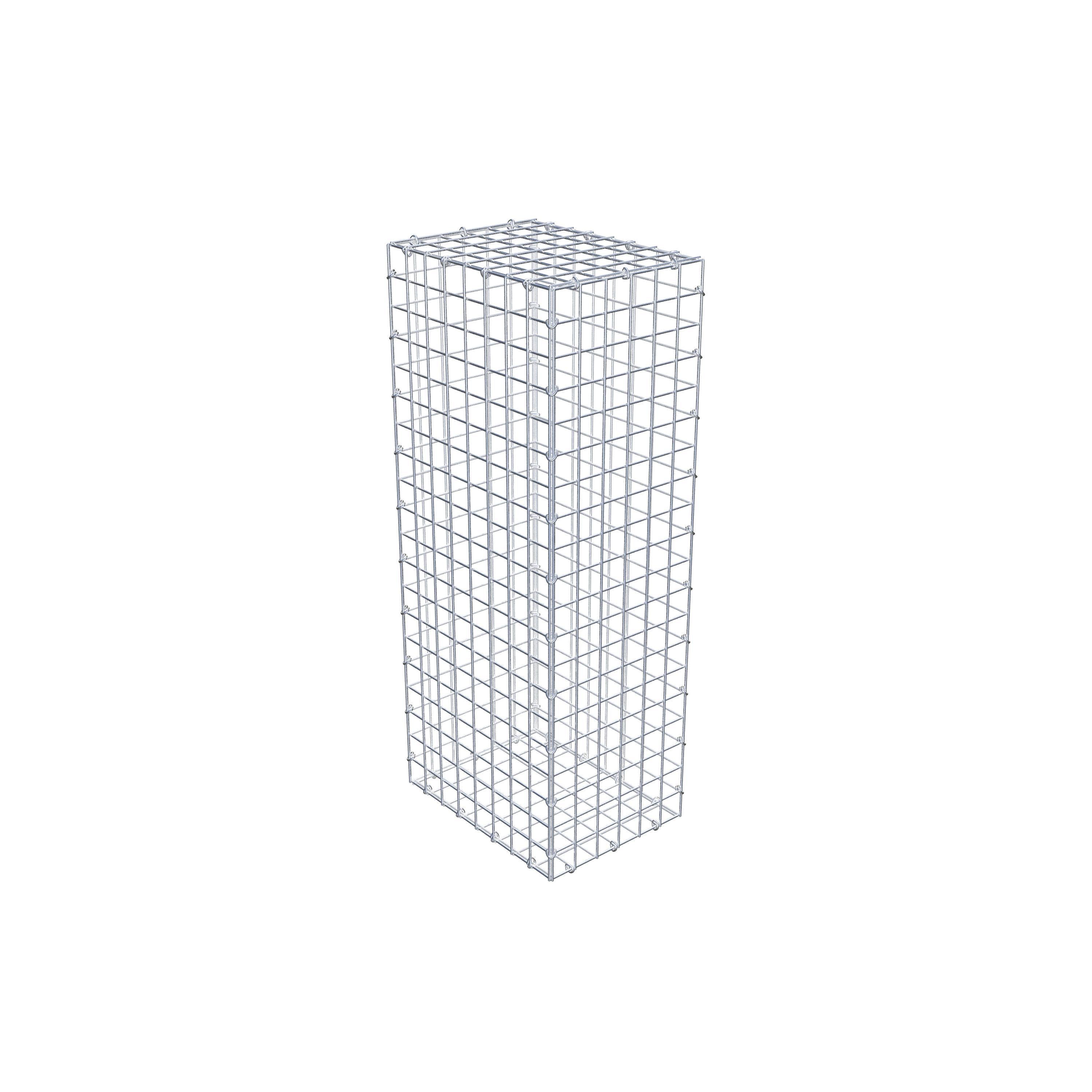 Gabion 100 cm x 40 cm x 30 cm (L x H x D), maskestørrelse 5 cm x 5 cm, C-ring