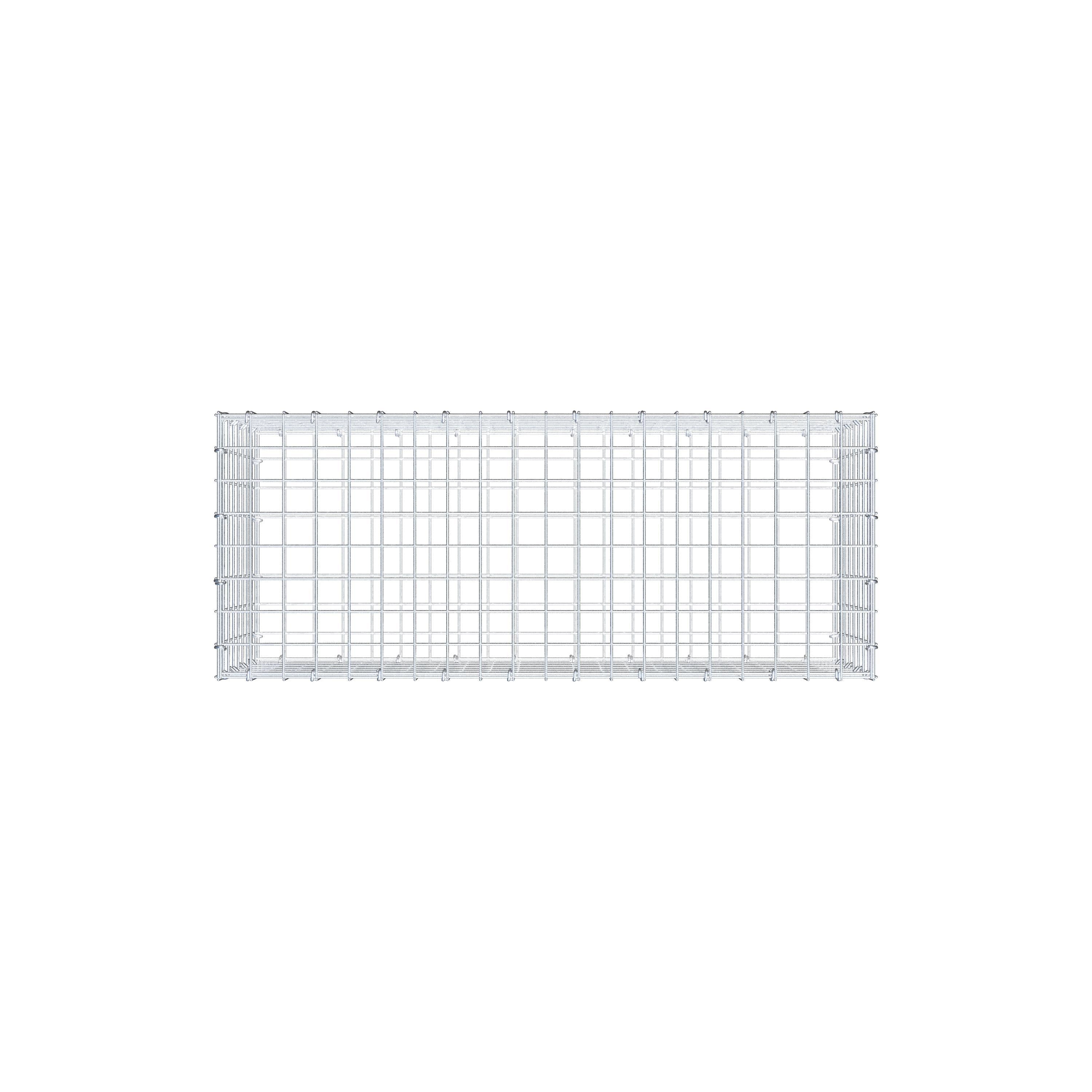 Gabione 100 cm x 40 cm x 40 cm (L x H x T), Maschenweite 5 cm x 5 cm, C-Ring