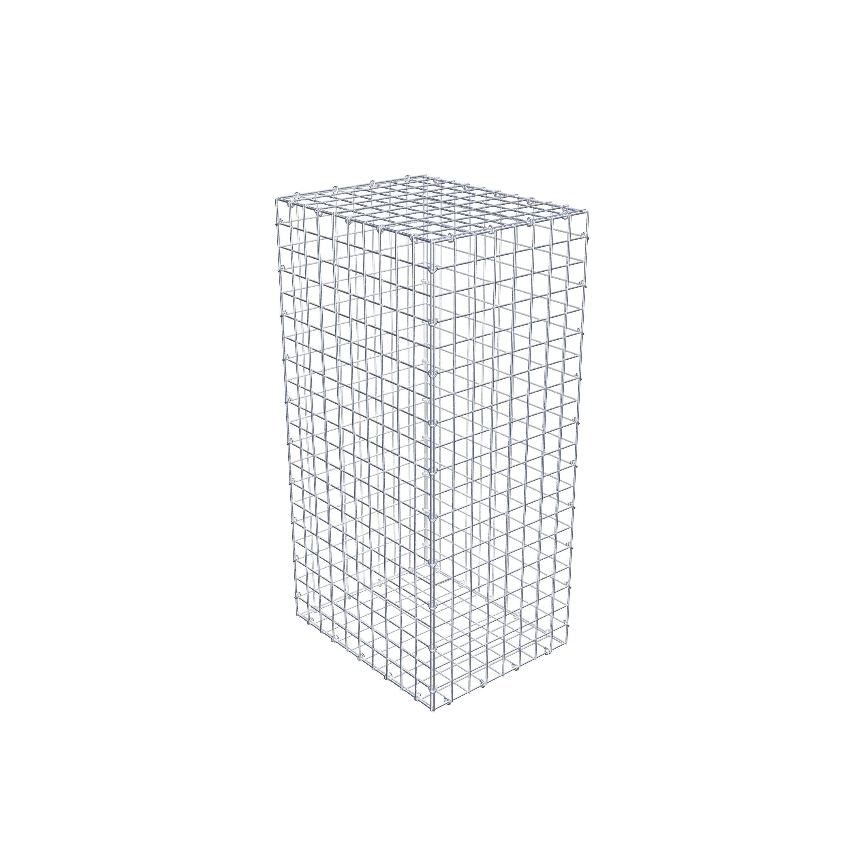 Gabion 100 cm x 50 cm x 40 cm (L x H x D), maskestørrelse 5 cm x 5 cm, C-ring
