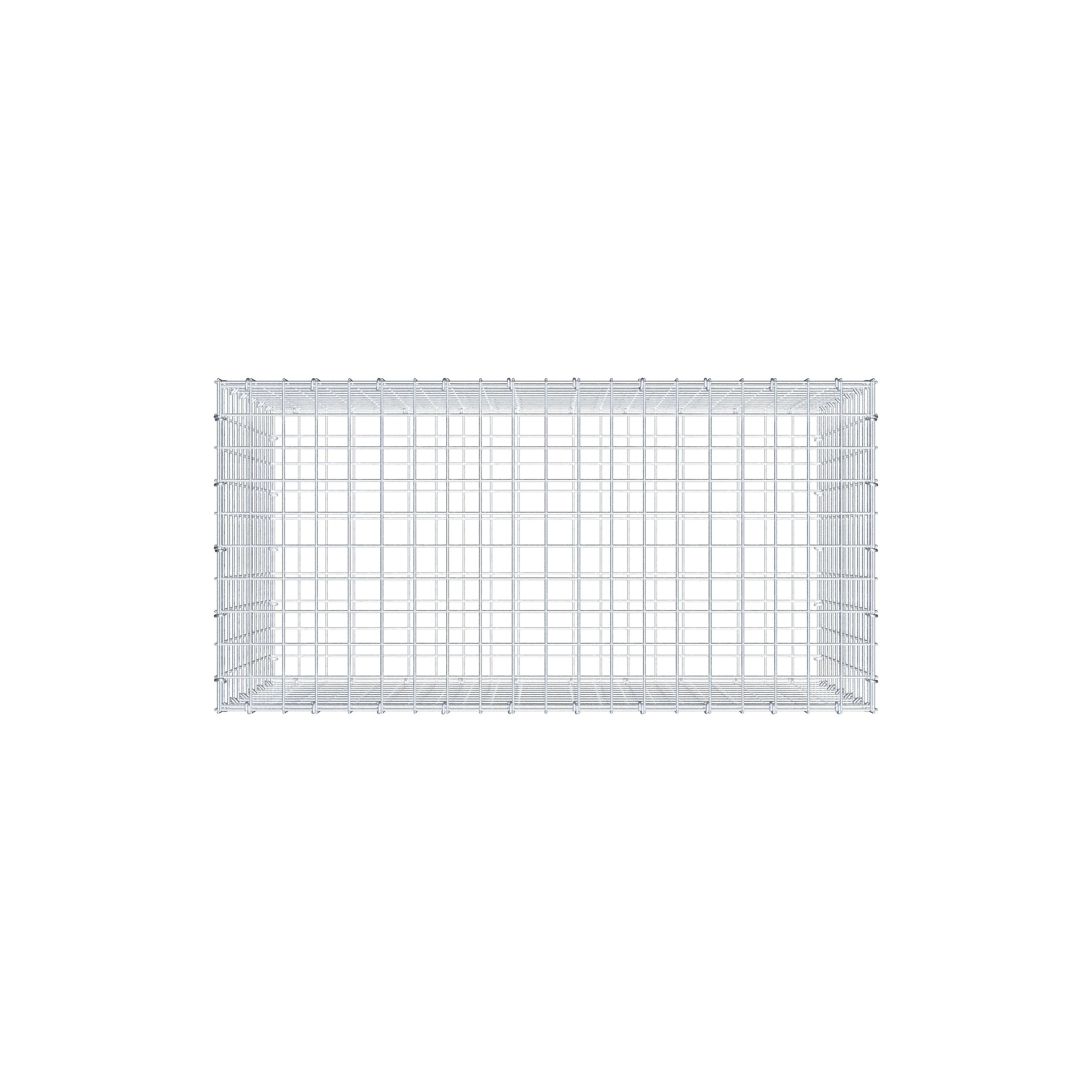 Gavión 100 cm x 60 cm x 50 cm (L x A x P), malla 5 cm x 5 cm, anillo en C
