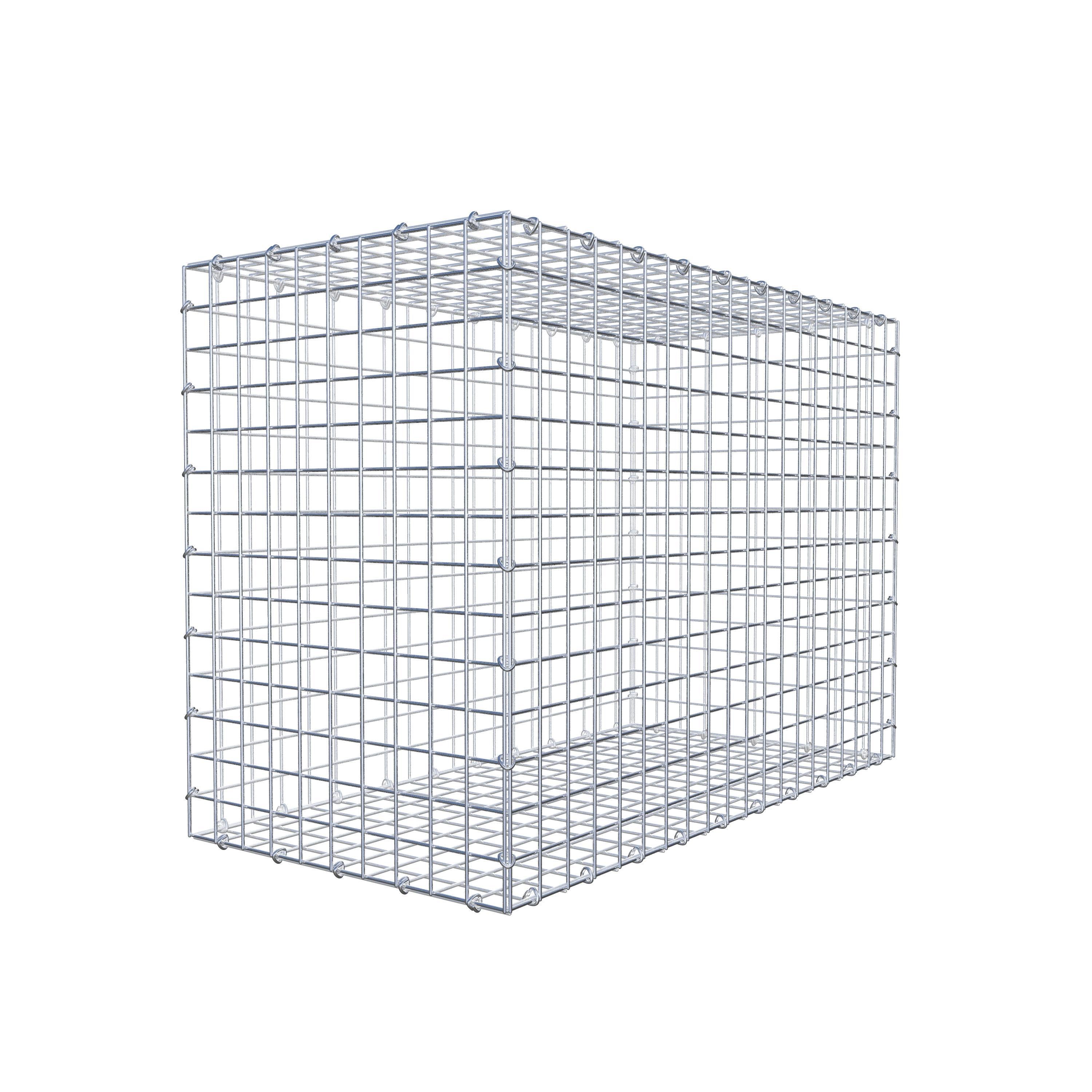 Gabião 100 cm x 70 cm x 50 cm (C x A x P), malhagem 5 cm x 5 cm, anel C