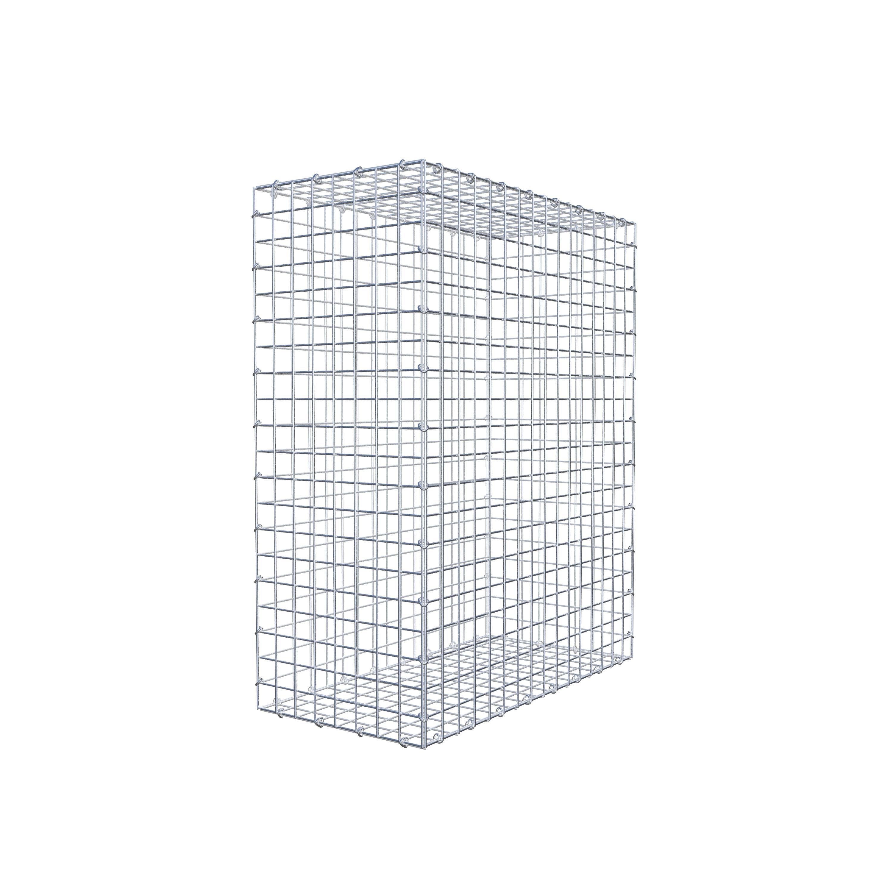 Gavión 100 cm x 80 cm x 40 cm (L x A x P), luz de malla 5 cm x 5 cm, anillo en C