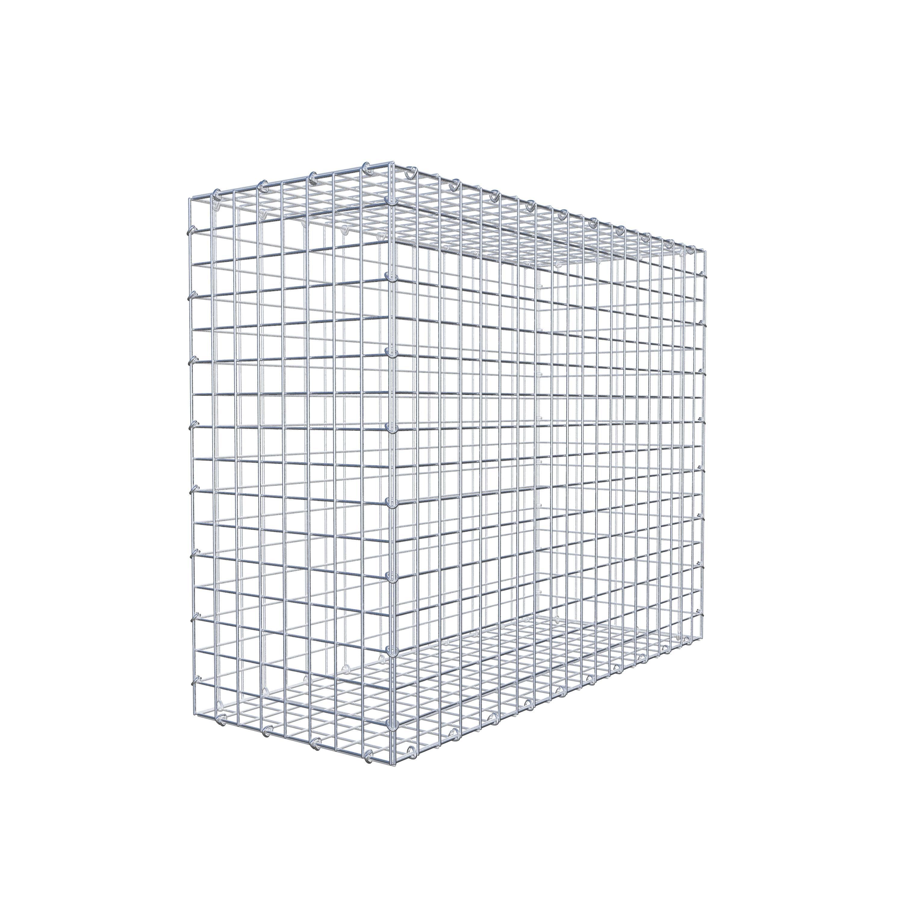 Gavión 100 cm x 80 cm x 40 cm (L x A x P), luz de malla 5 cm x 5 cm, anillo en C