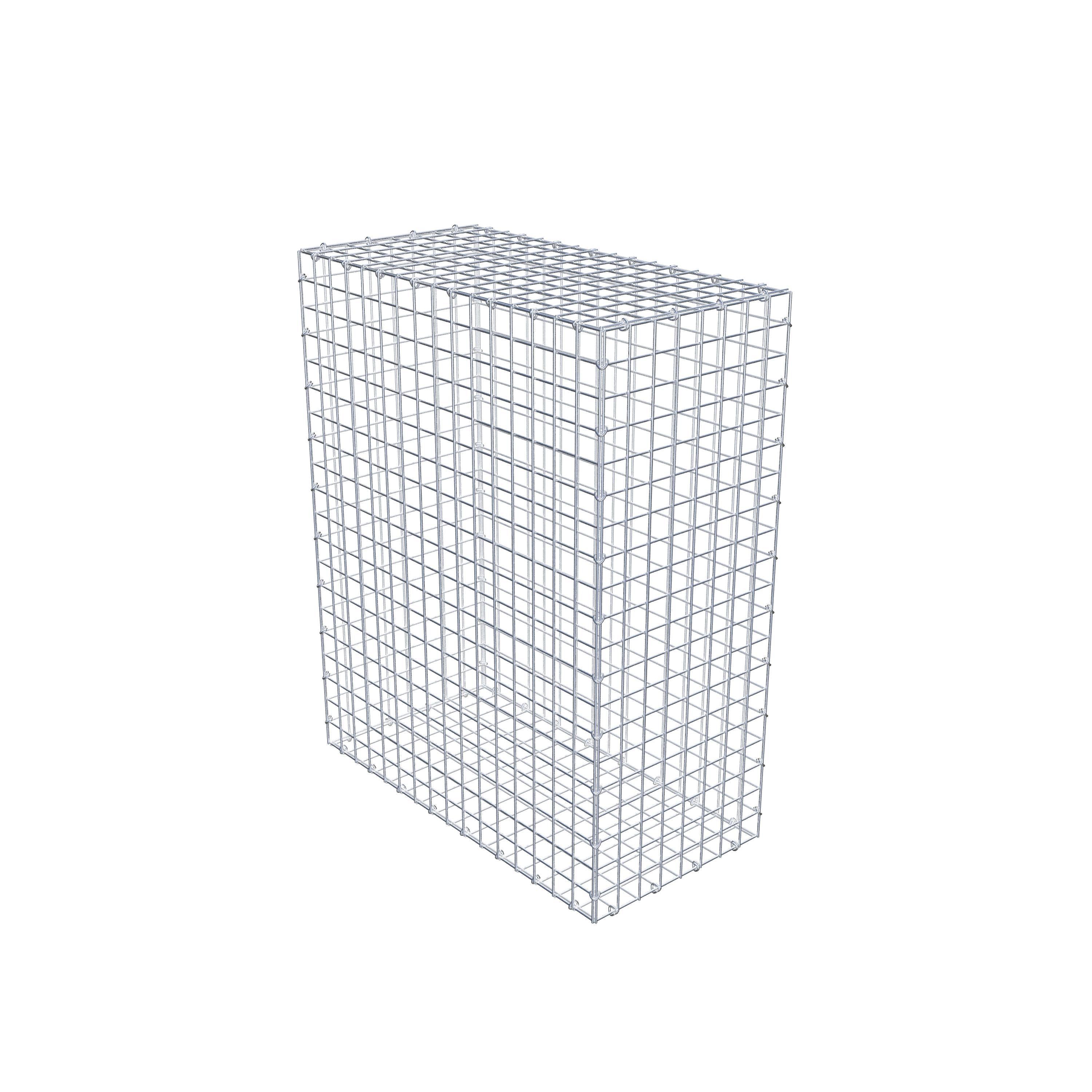 Gavión 100 cm x 80 cm x 40 cm (L x A x P), luz de malla 5 cm x 5 cm, anillo en C