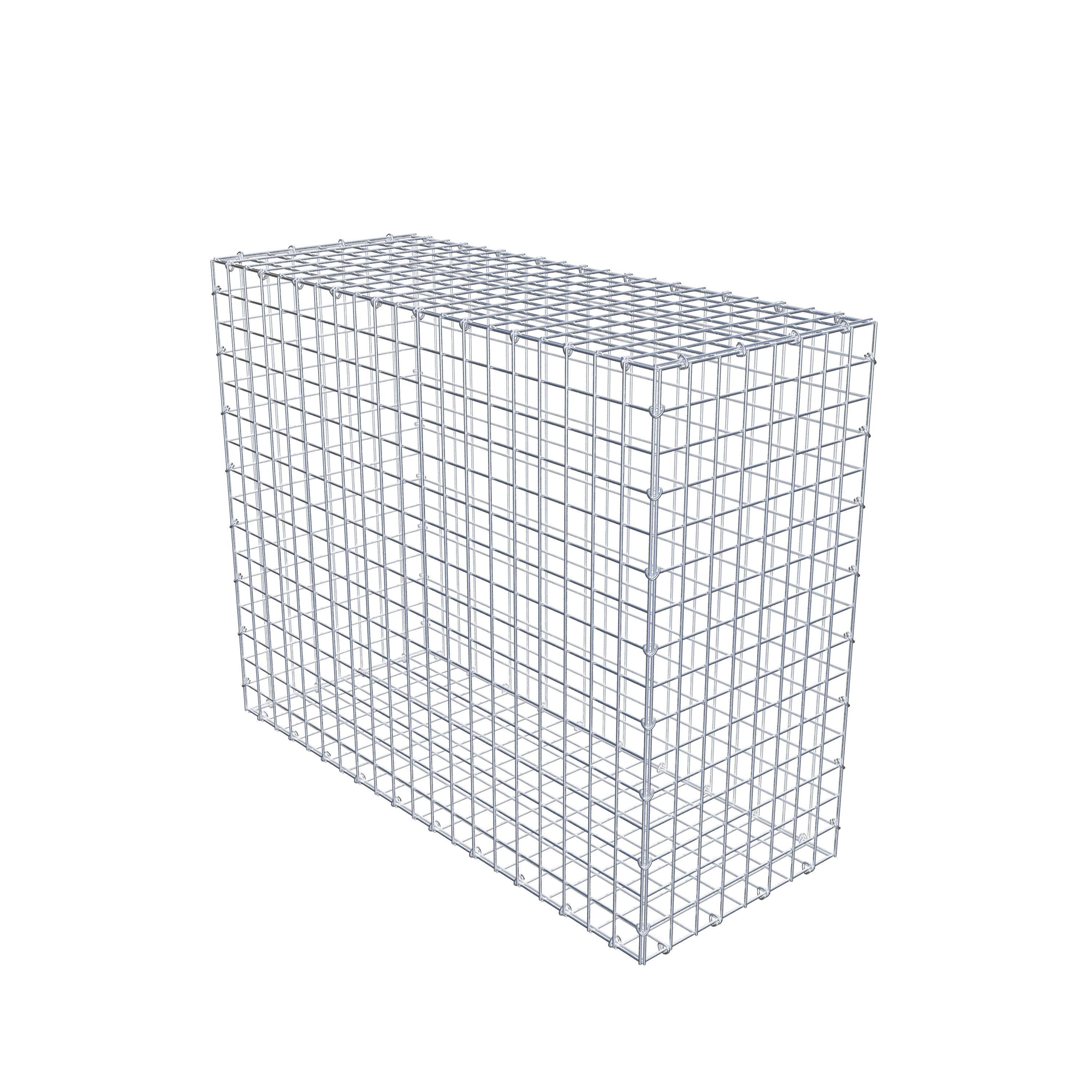 Gavión 100 cm x 80 cm x 40 cm (L x A x P), luz de malla 5 cm x 5 cm, anillo en C