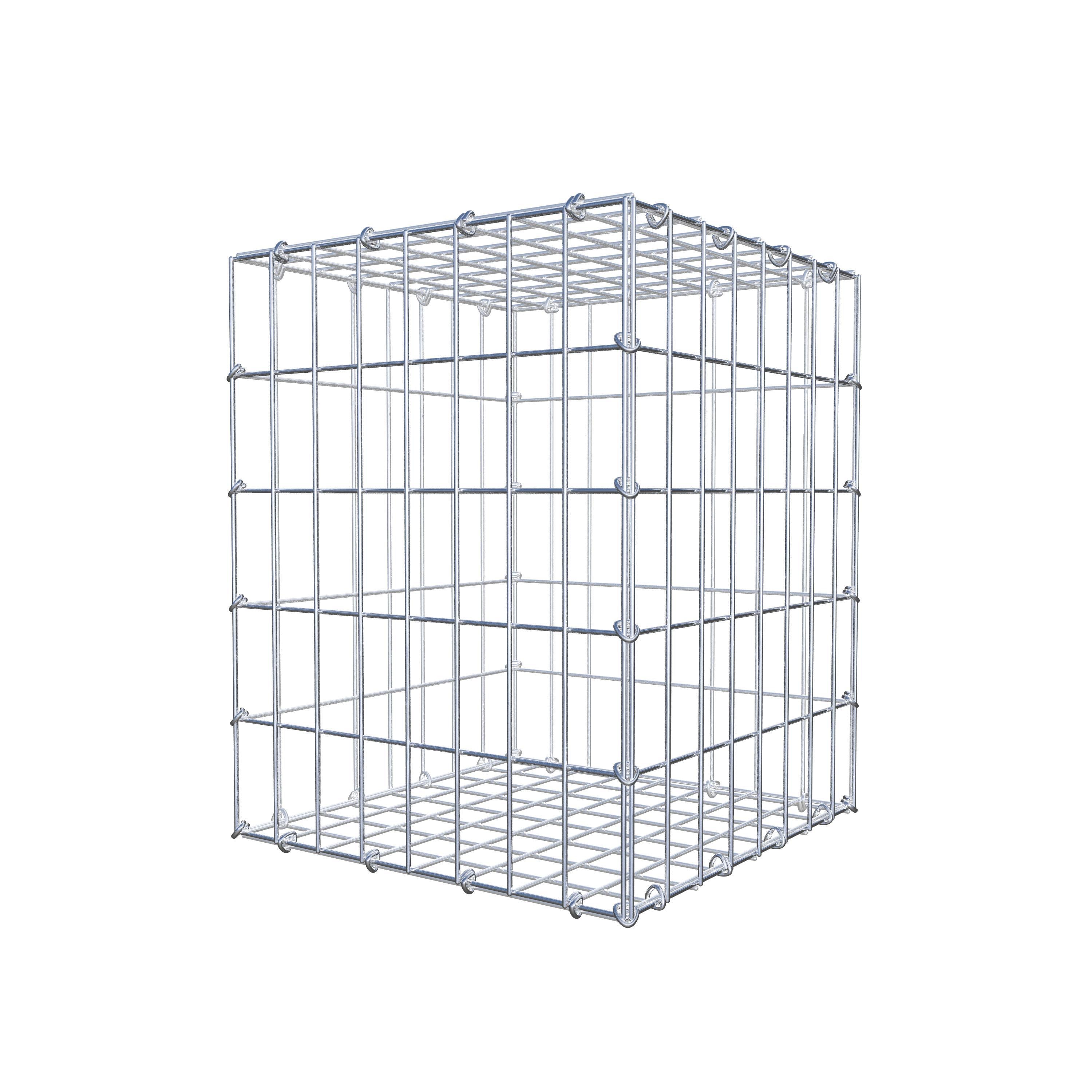 Gabion 50 cm x 40 cm x 40 cm (L x H x P), mailles 5 cm x 10 cm, anneau en C