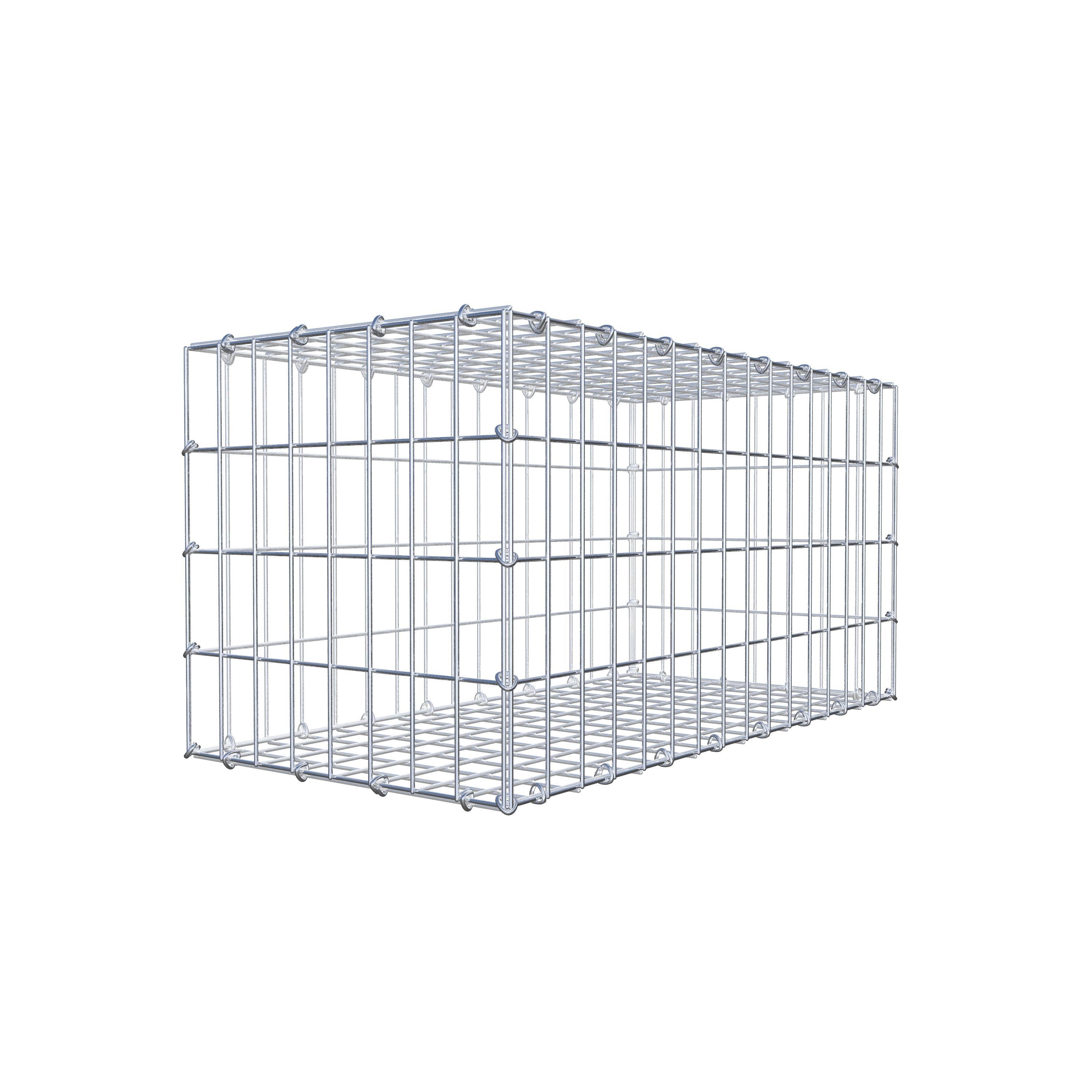 Gabion 80 cm x 40 cm x 40 cm (L x H x P), mailles 5 cm x 10 cm, anneau en C