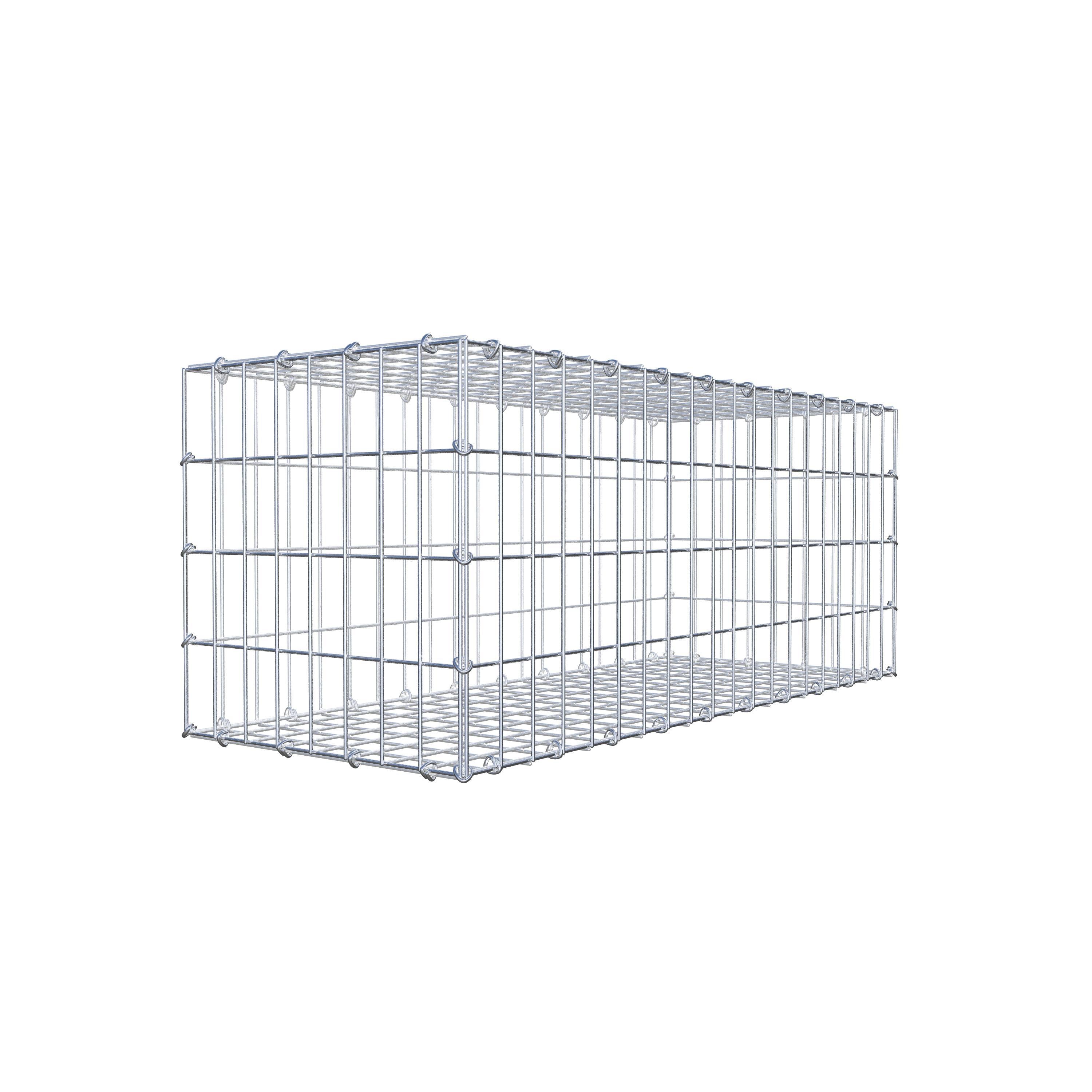 Gavión 100 cm x 40 cm x 40 cm (L x A x P), luz de malla 5 cm x 10 cm, anillo en C