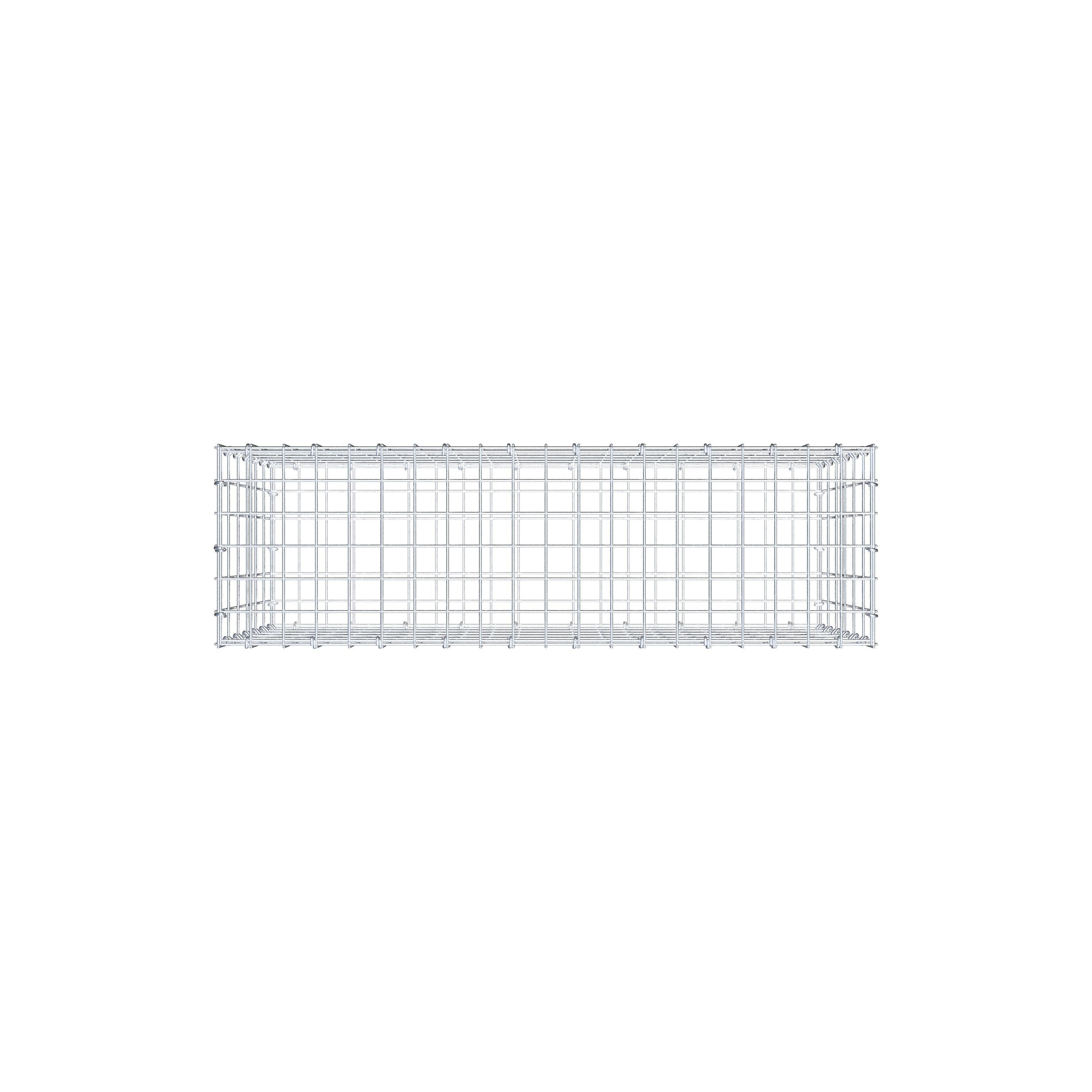 Schanskorf 100 cm x 60 cm x 30 cm (L x H x D), maaswijdte 5 cm x 10 cm, C-ring