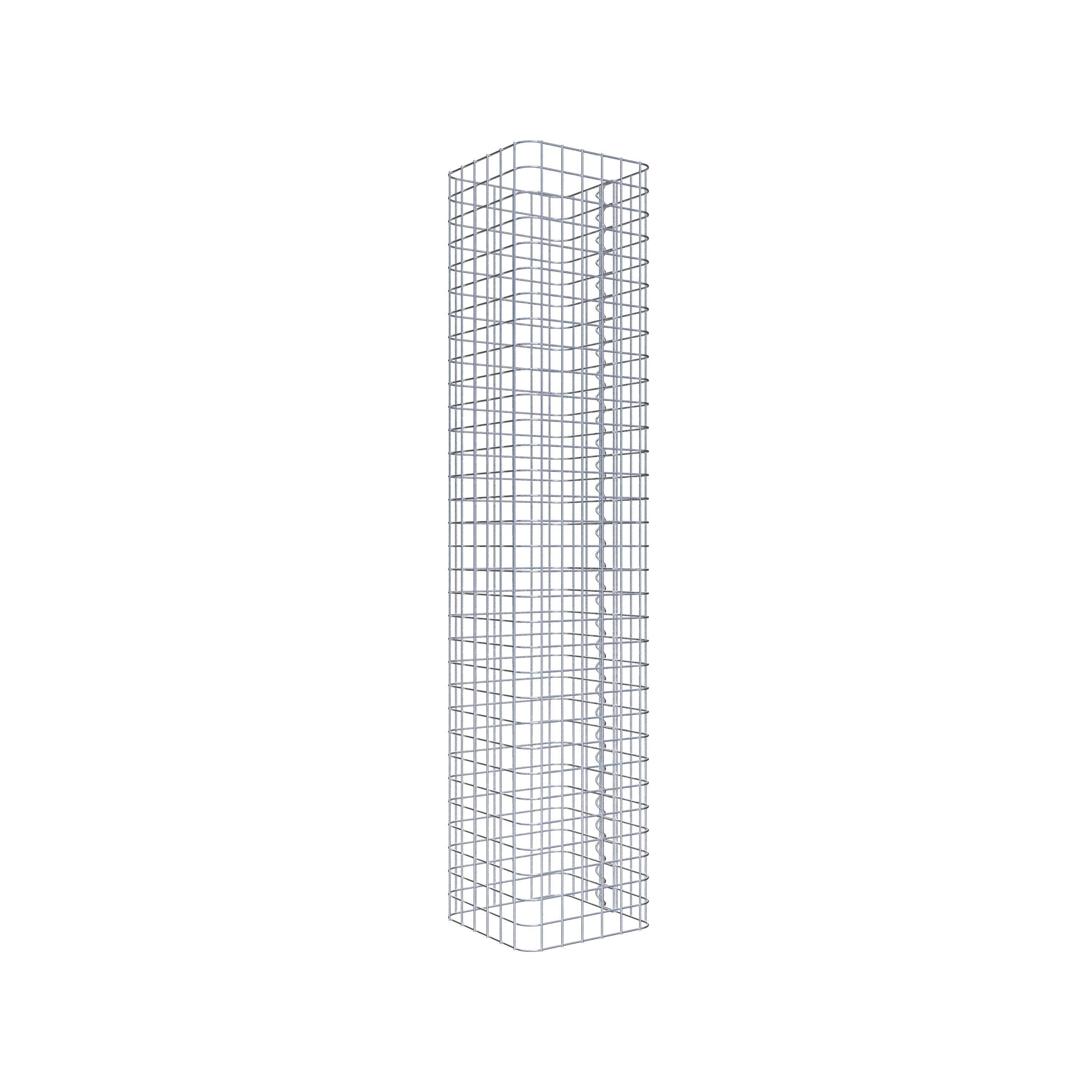 Gabion column square 32 cm x 32 cm, 160 cm height, MW 5 cm x 5 cm