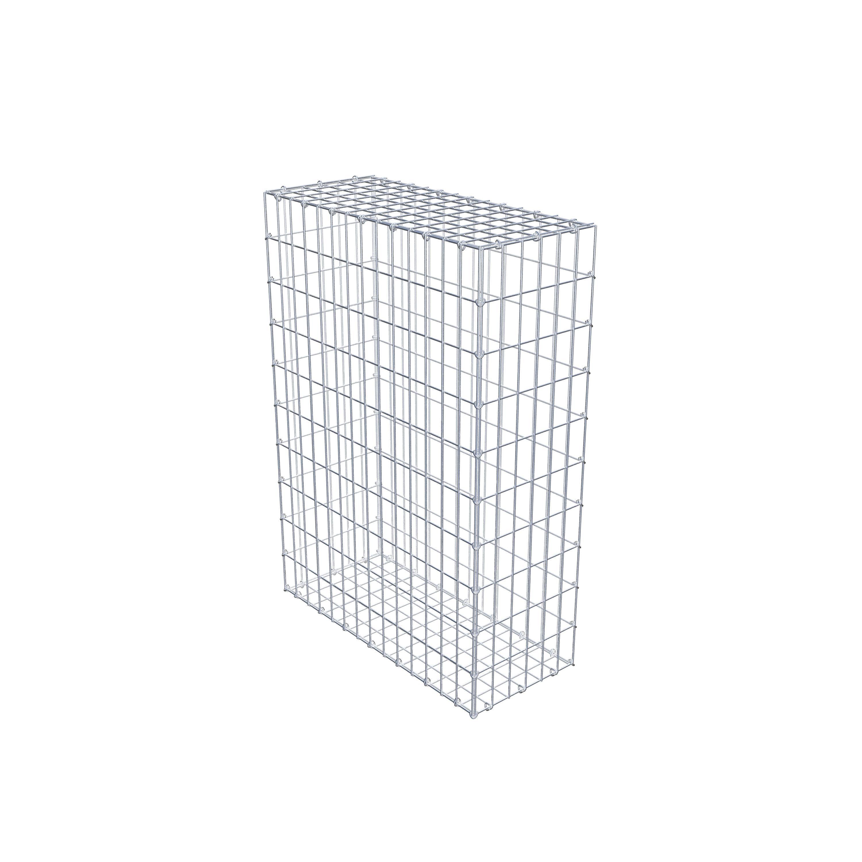 Gabbione 100 cm x 70 cm x 30 cm (L x H x P), maglia 5 cm x 10 cm, anello a C