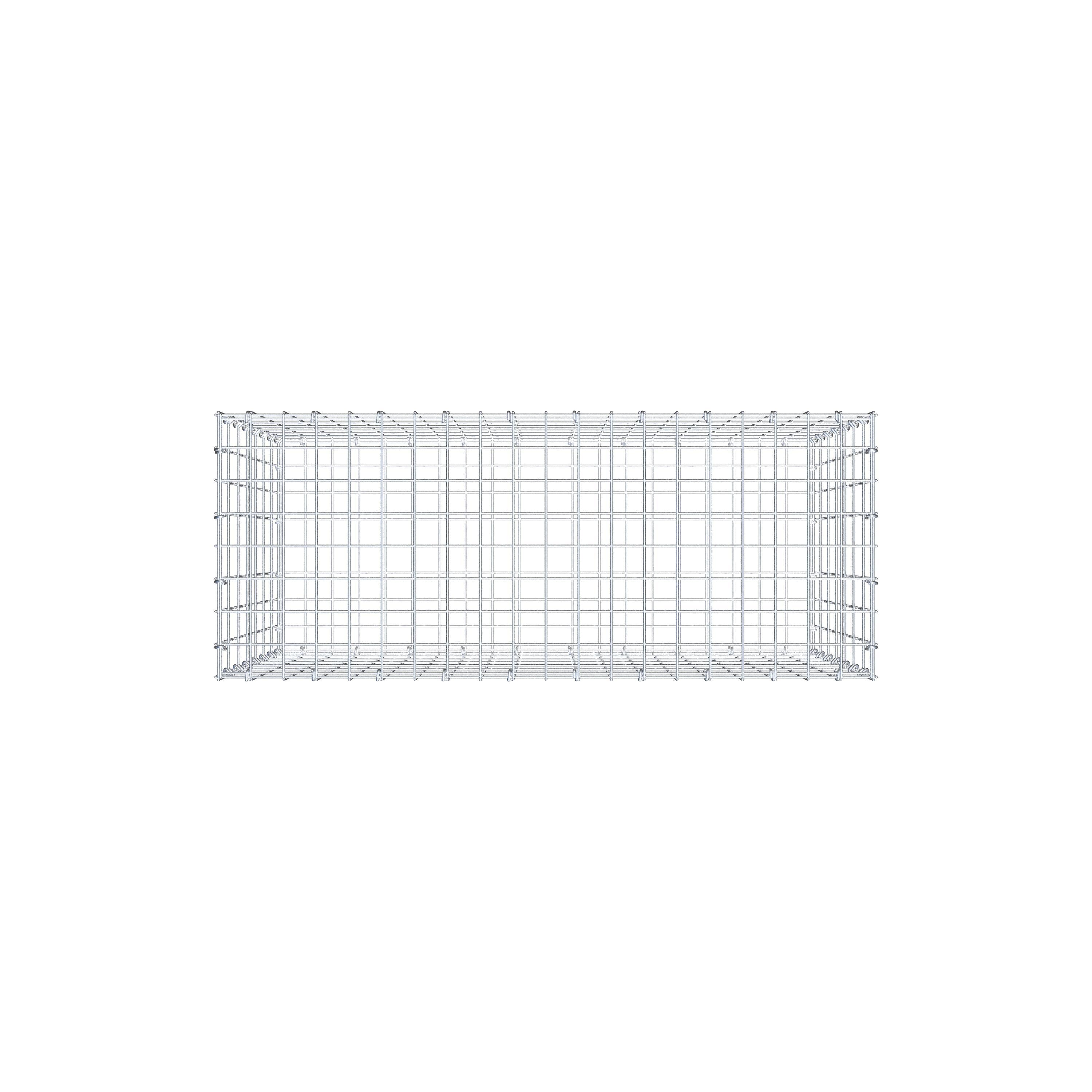 Gabion 100 cm x 70 cm x 40 cm (L x H x D), mesh size 5 cm x 10 cm, C-ring