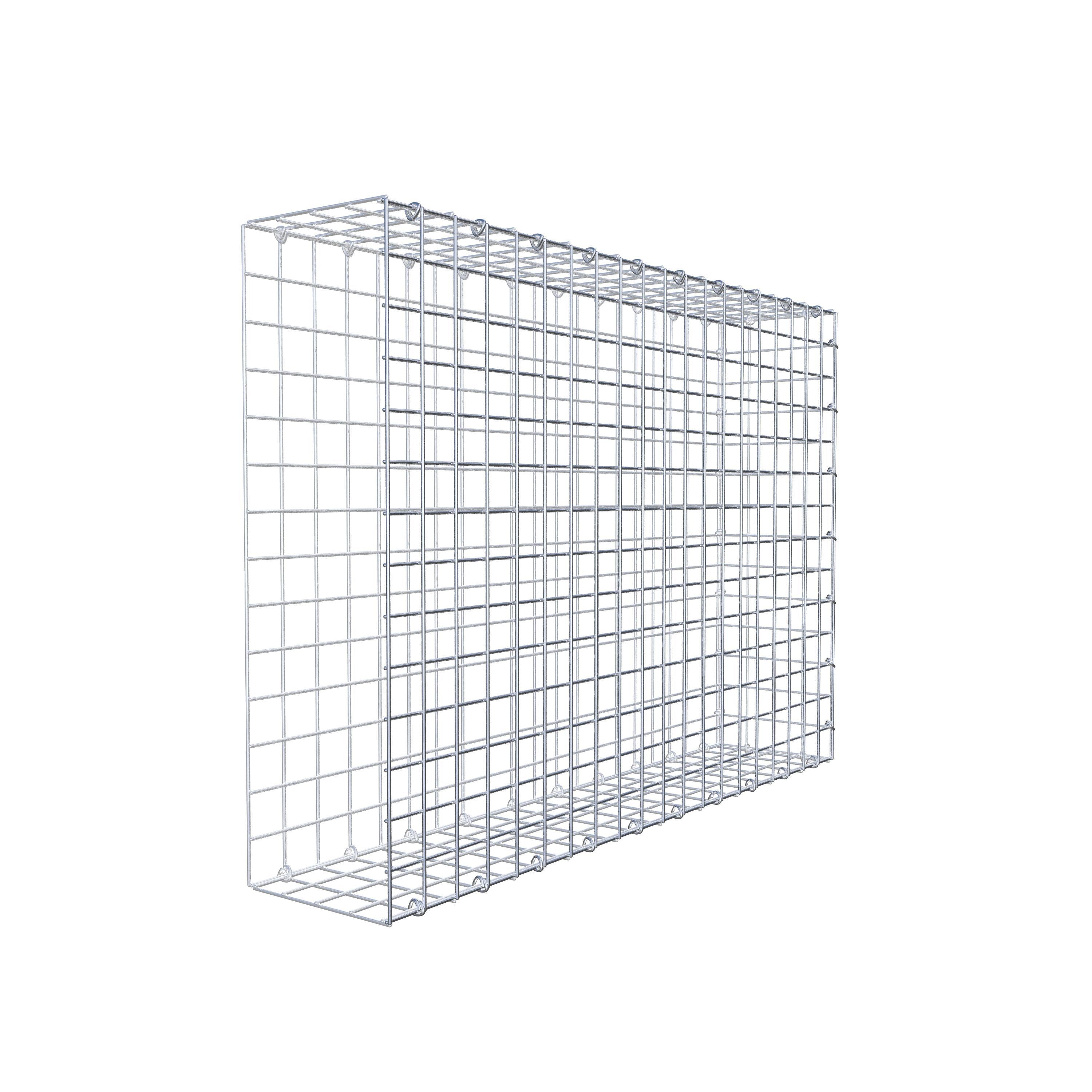 Mounted gabion type 2 100 cm x 70 cm x 20 cm (L x H x D), mesh size 5 cm x 5 cm, C-ring
