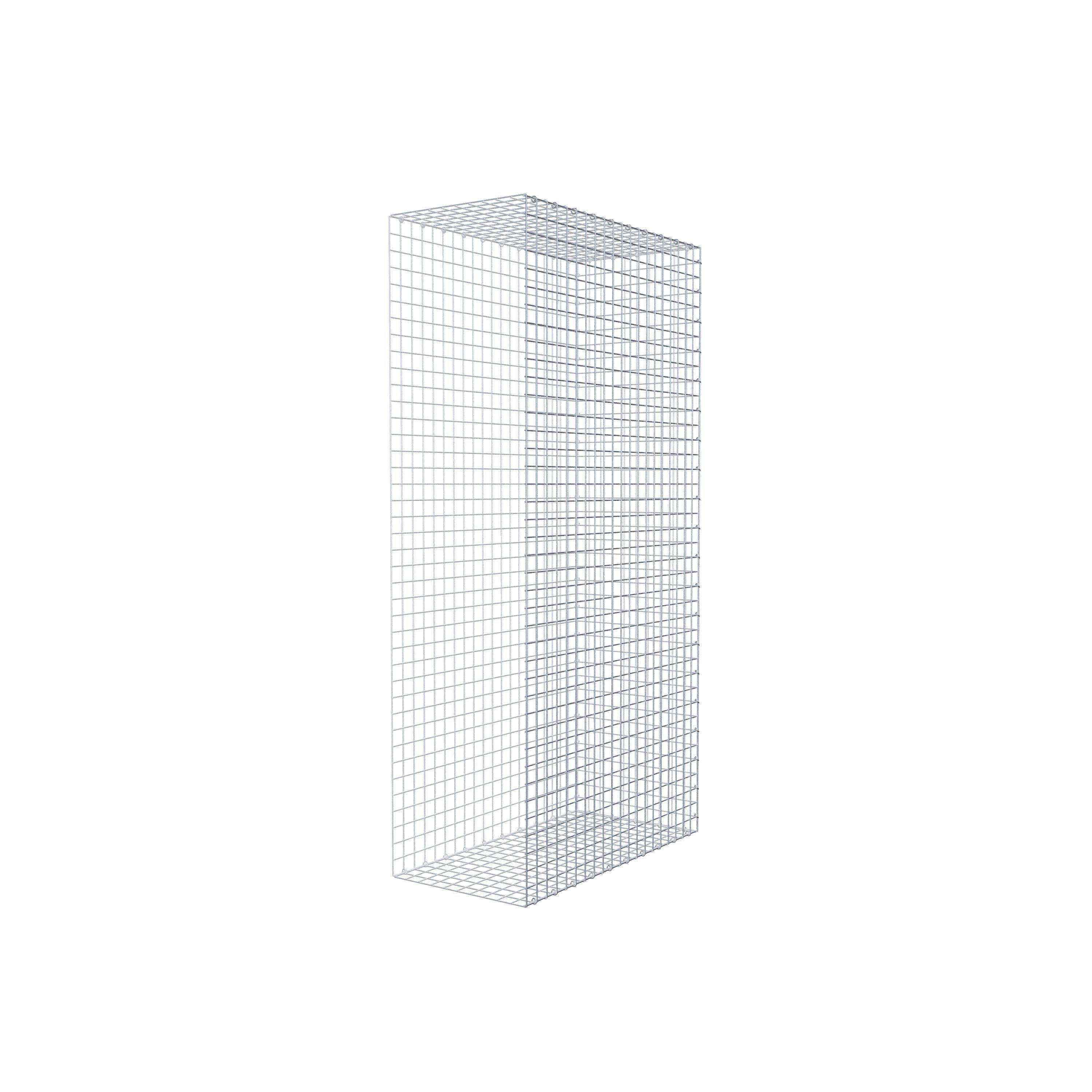Fästbar gabion typ 2 200 cm x 100 cm x 50 cm (L x H x D), maskstorlek 5 cm x 5 cm, C-ring