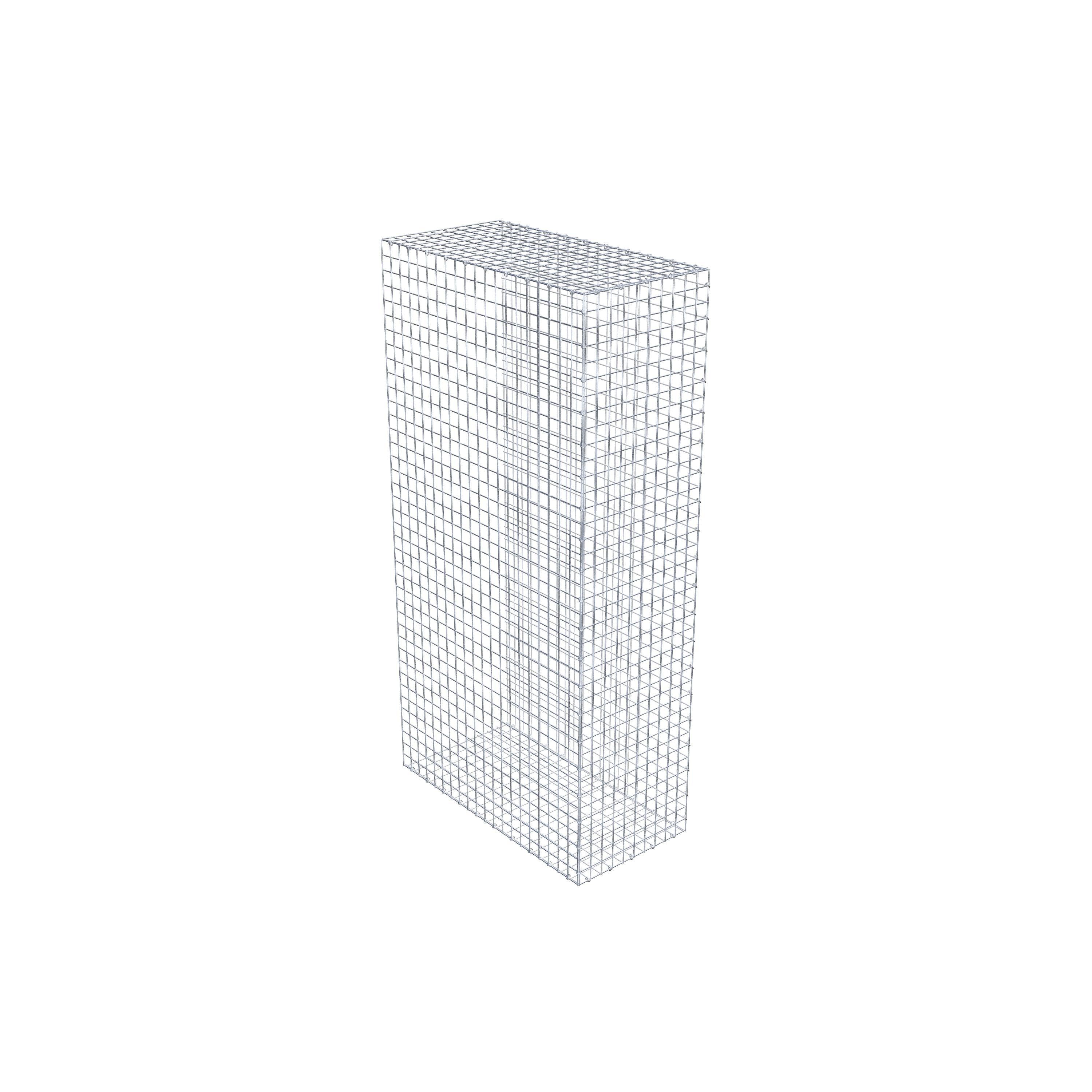 Fästbar gabion typ 2 200 cm x 100 cm x 50 cm (L x H x D), maskstorlek 5 cm x 5 cm, C-ring