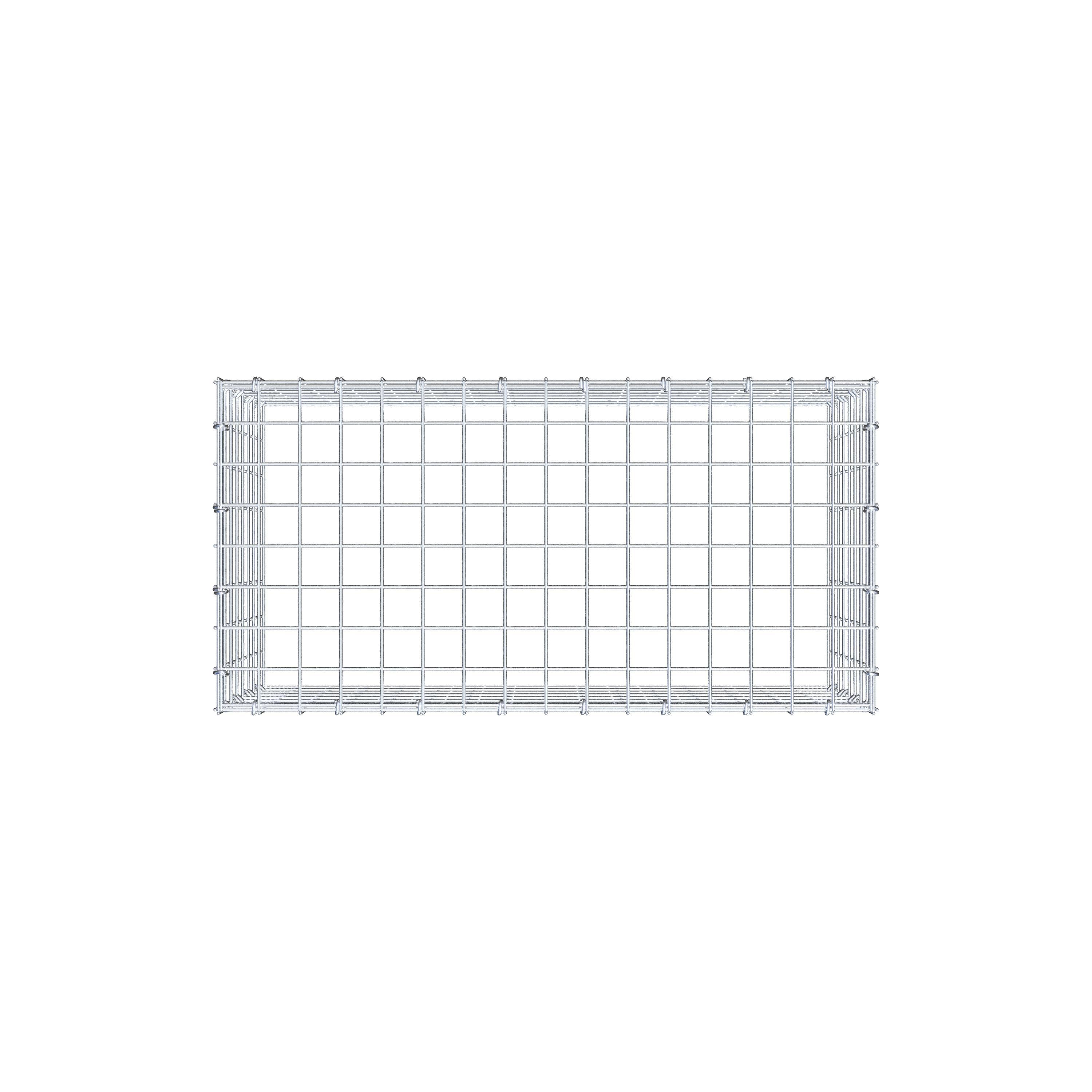 Monteret gabion type 3 80 cm x 40 cm x 40 cm (L x H x D), maskestørrelse 5 cm x 5 cm, C-ring