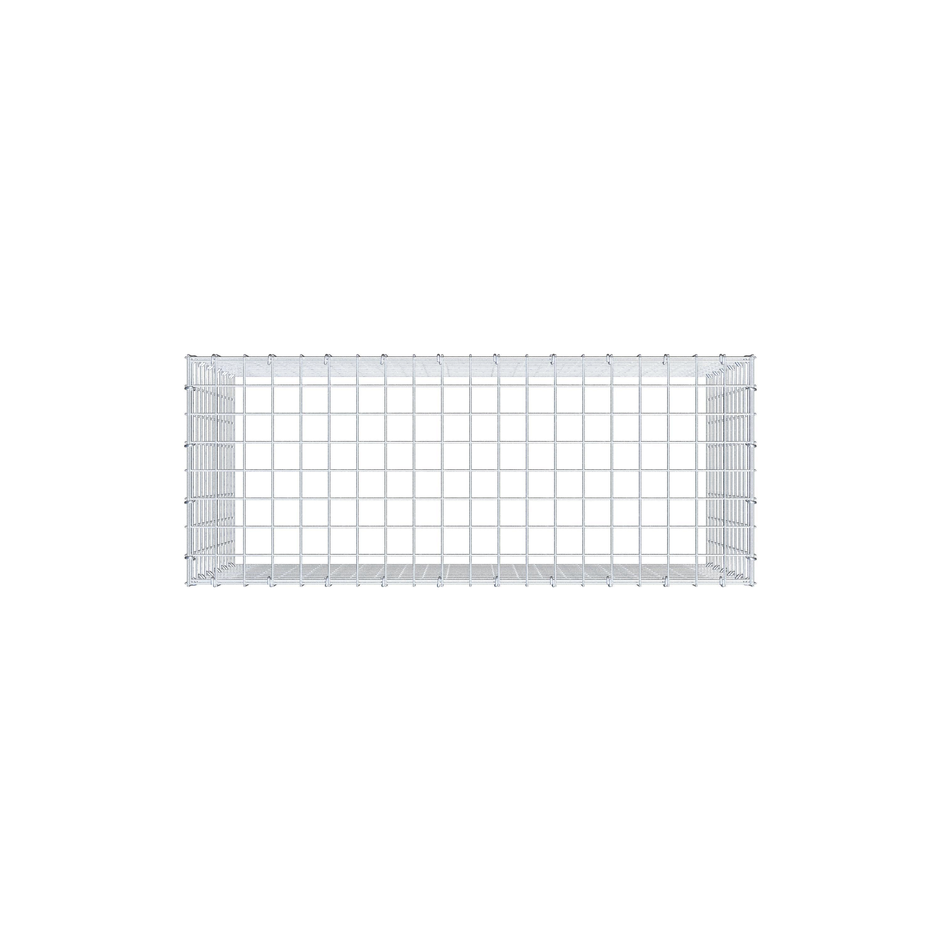 Gabbione aggiuntivo di tipo 3 100 cm x 60 cm x 40 cm (L x H x P), maglia 5 cm x 5 cm, anello a C