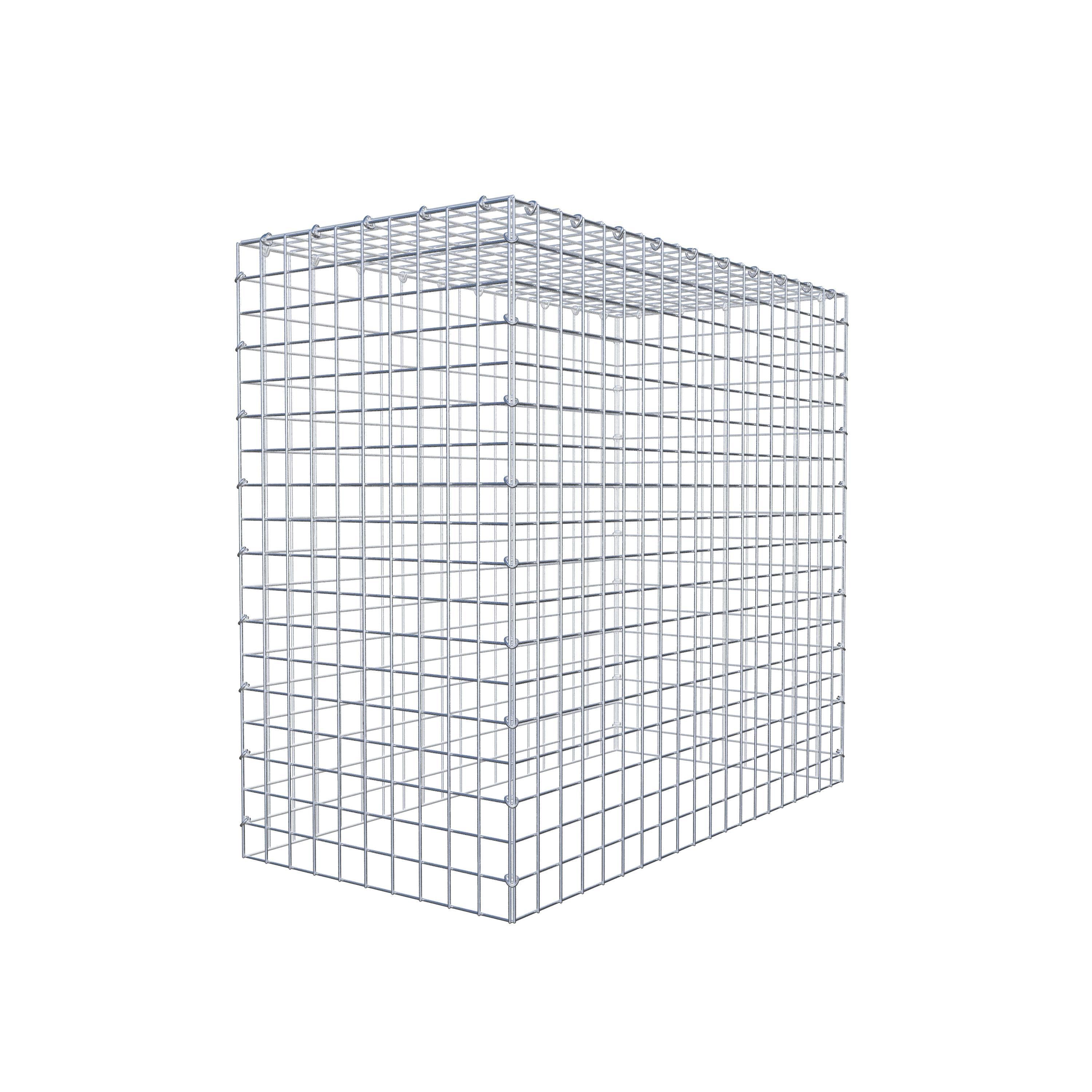 Monteret gabion type 3 100 cm x 90 cm x 50 cm (L x H x D), maskestørrelse 5 cm x 5 cm, C-ring