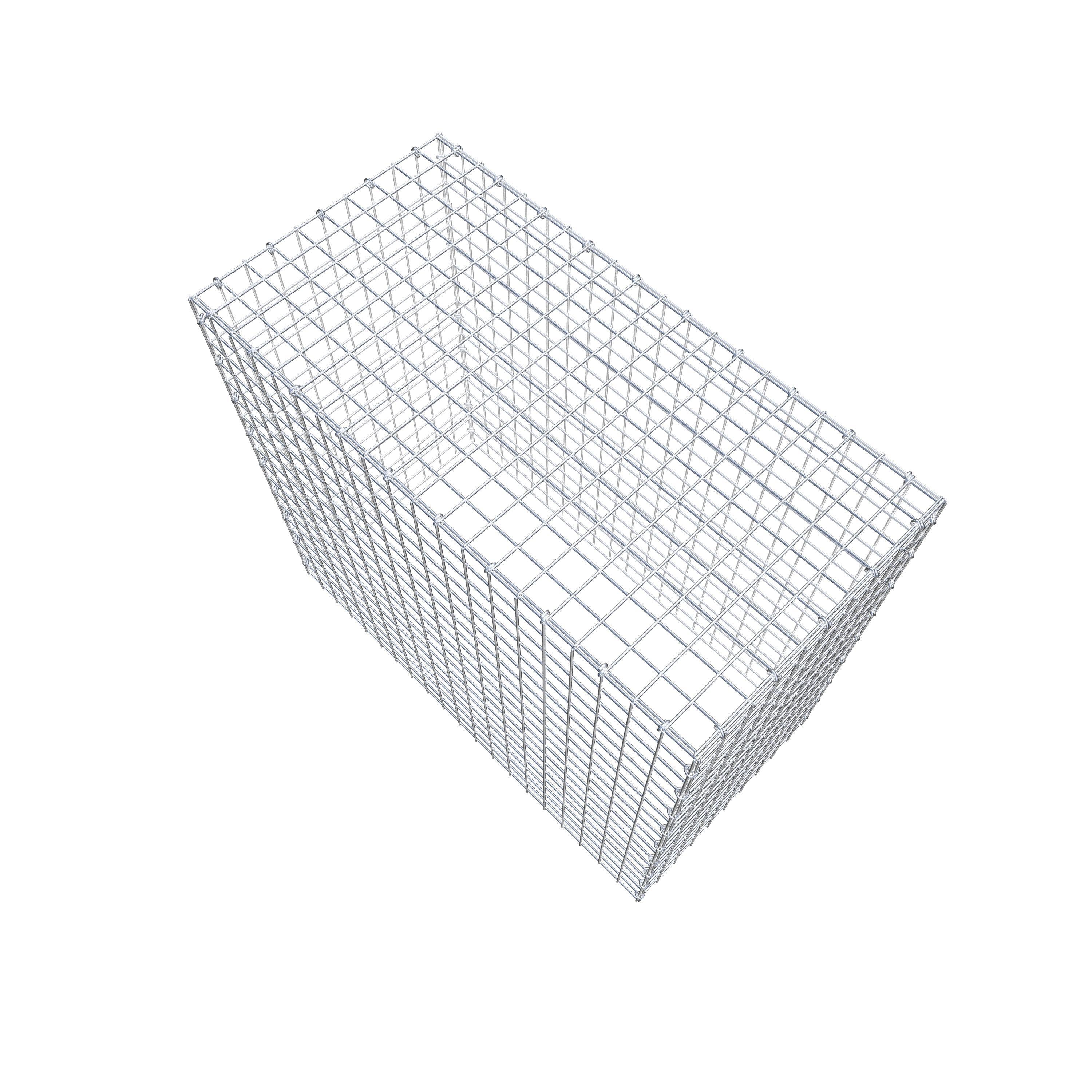 Monteret gabion type 3 100 cm x 90 cm x 50 cm (L x H x D), maskestørrelse 5 cm x 5 cm, C-ring