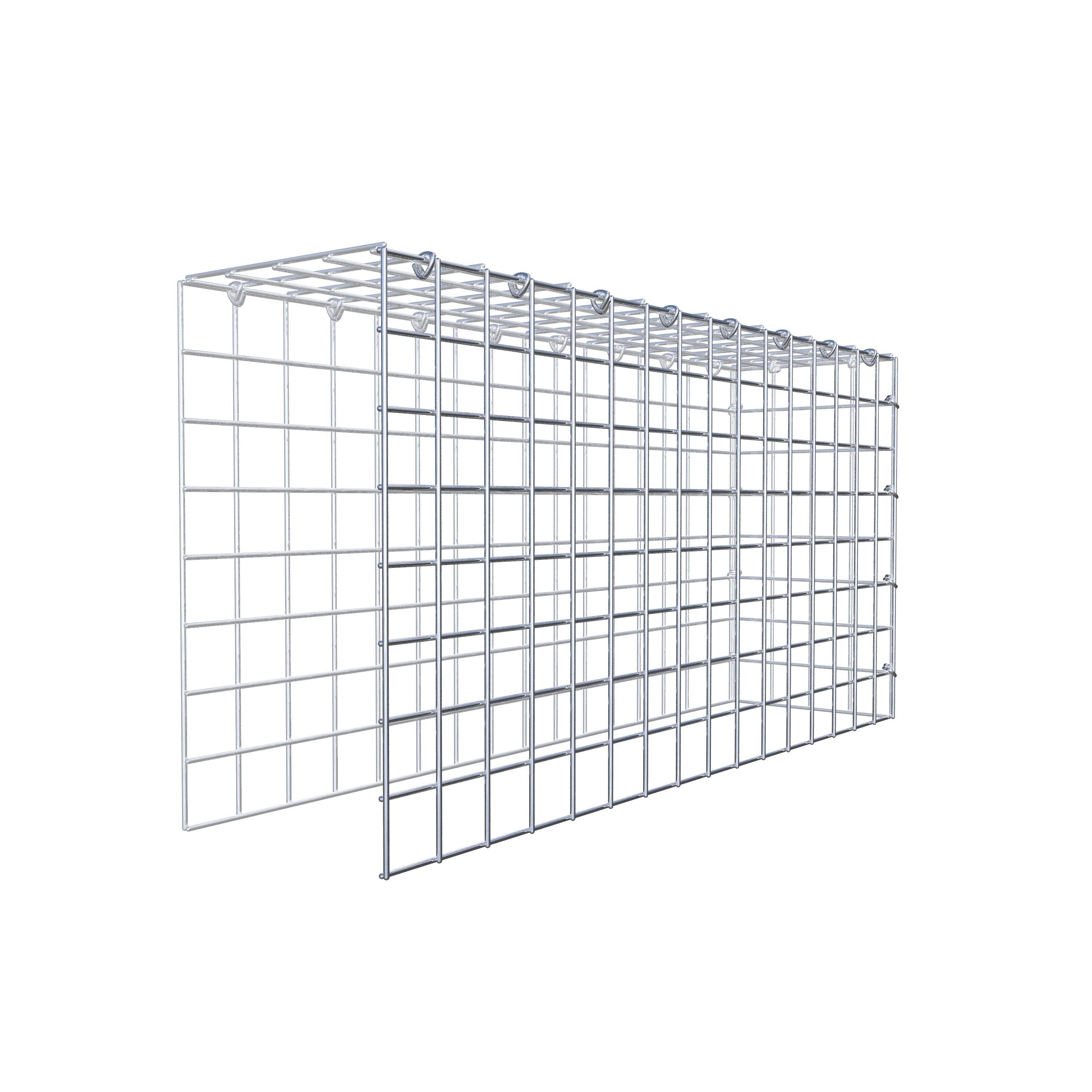 Fourche rapportée type 4 80 cm x 40 cm x 20 cm (L x H x P), mailles 5 cm x 5 cm, anneau C