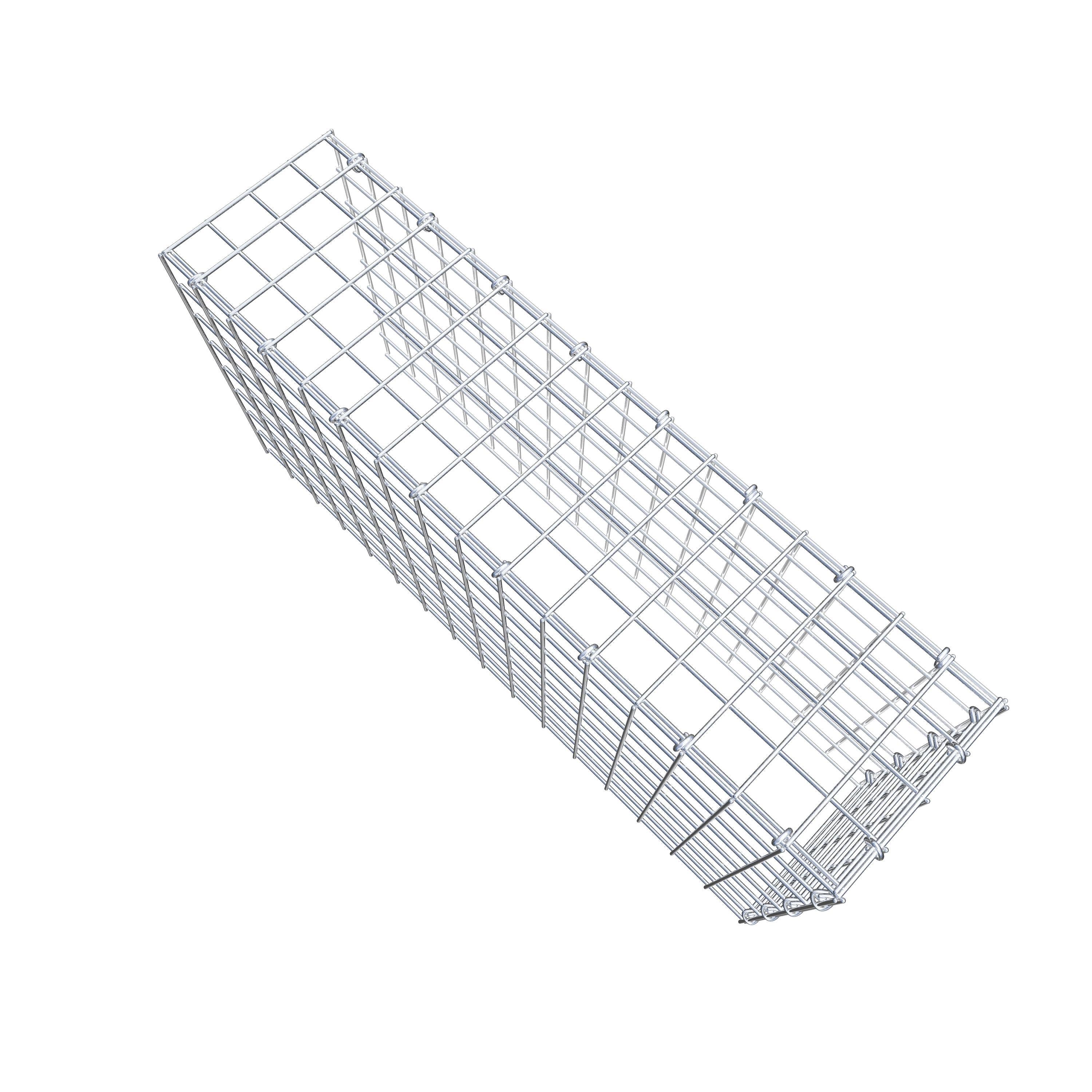 Fourche rapportée type 4 80 cm x 40 cm x 20 cm (L x H x P), mailles 5 cm x 5 cm, anneau C