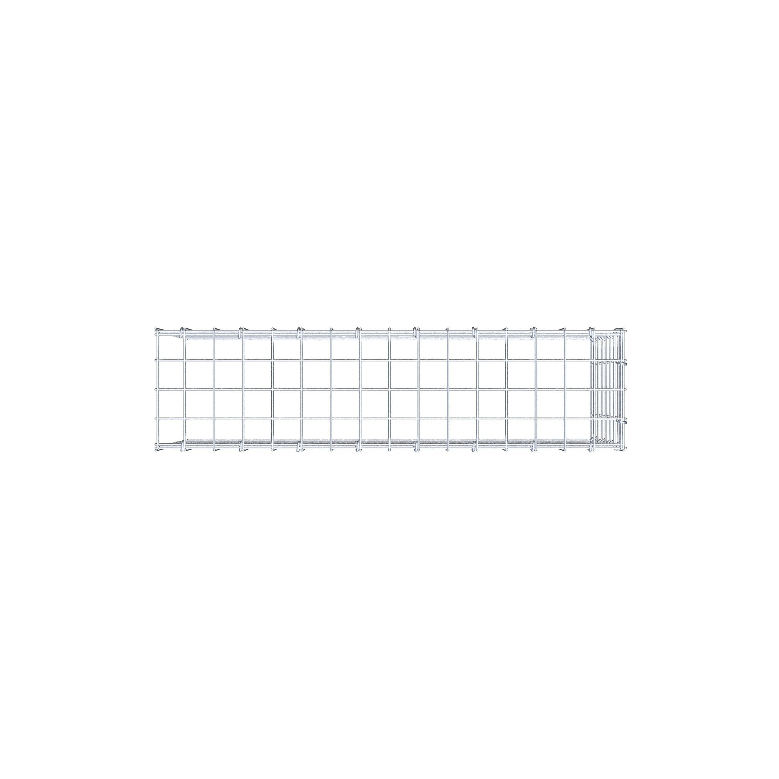 Fourche rapportée type 4 80 cm x 40 cm x 20 cm (L x H x P), mailles 5 cm x 5 cm, anneau C
