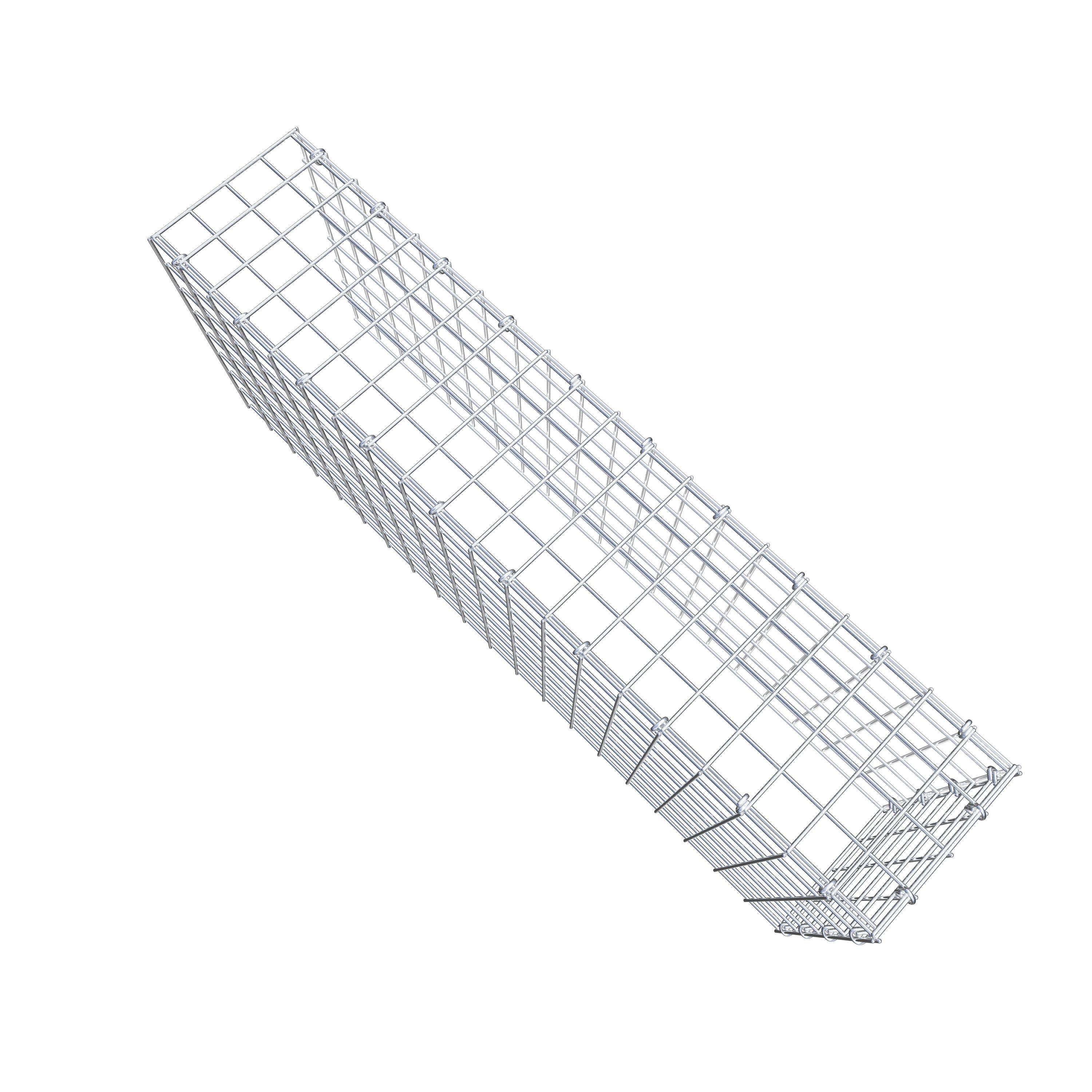 Fourche rapportée type 4 100 cm x 40 cm x 20 cm (L x H x P), mailles 5 cm x 5 cm, anneau C