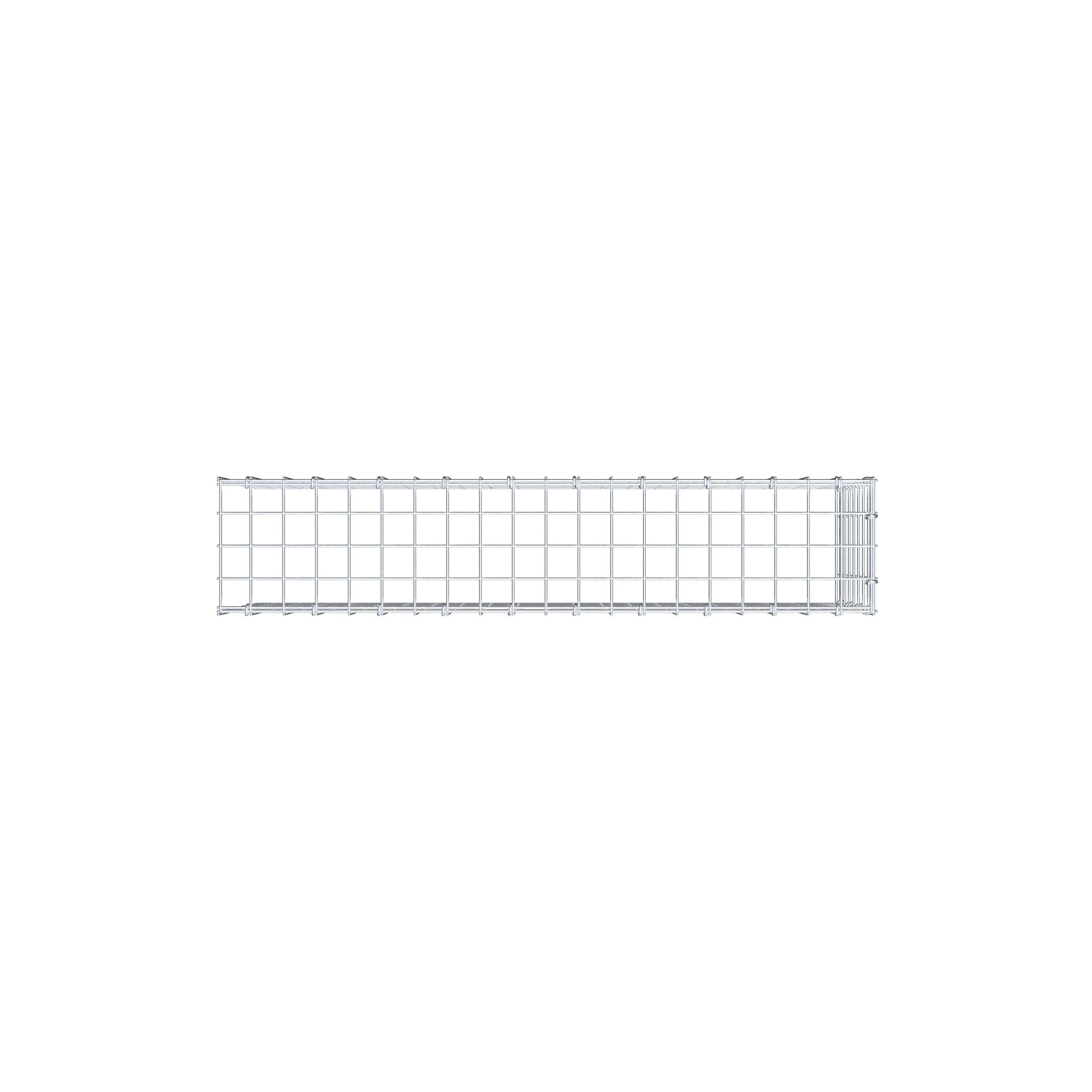 Fourche rapportée type 4 100 cm x 40 cm x 20 cm (L x H x P), mailles 5 cm x 5 cm, anneau C