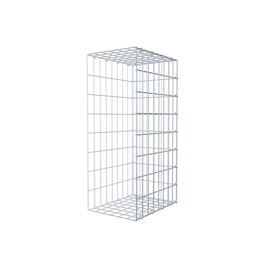 Monteret gabion type 2 80 cm x 40 cm x 30 cm, maskestørrelse 5 cm x 10 cm, C-ring