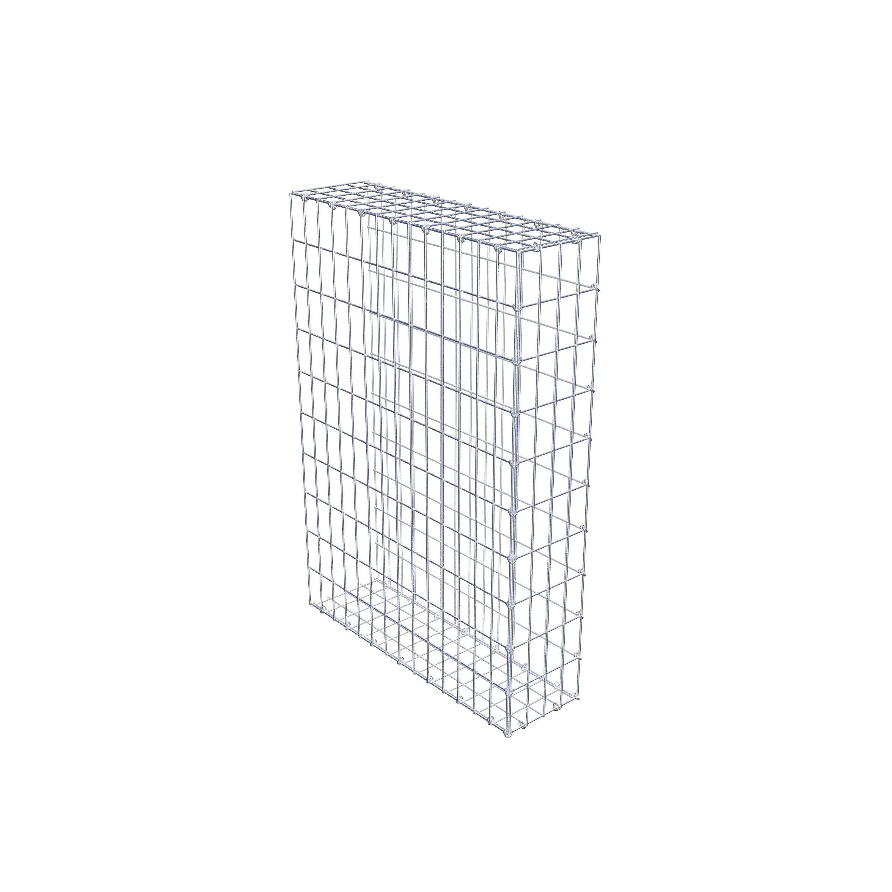 Fourche rapportée type 2 100 cm x 70 cm x 20 cm, mailles 5 cm x 10 cm, anneau en C
