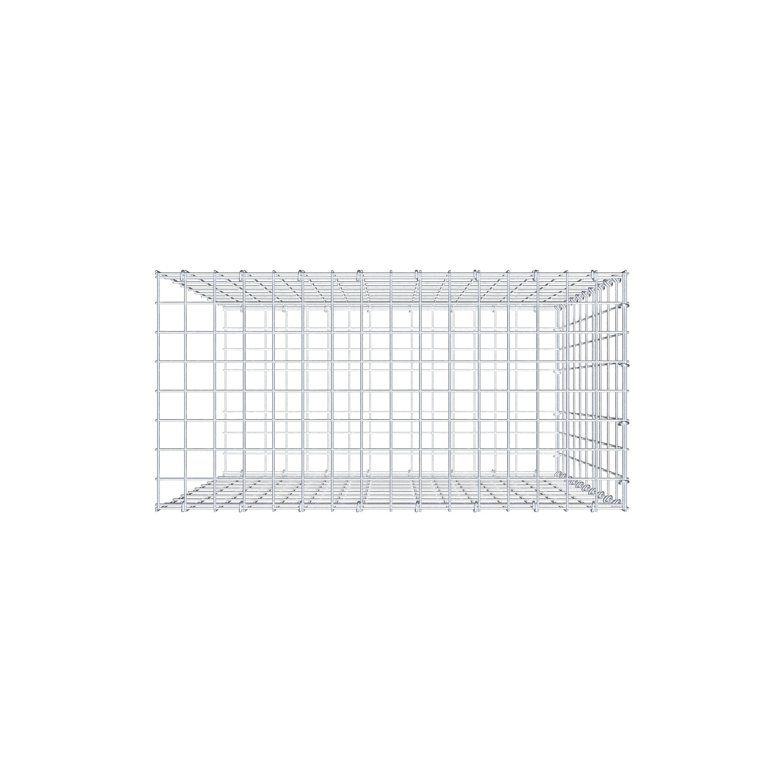 Pile aggiuntivo tipo 2 100 cm x 80 cm x 40 cm, maglia 5 cm x 10 cm, anello a C