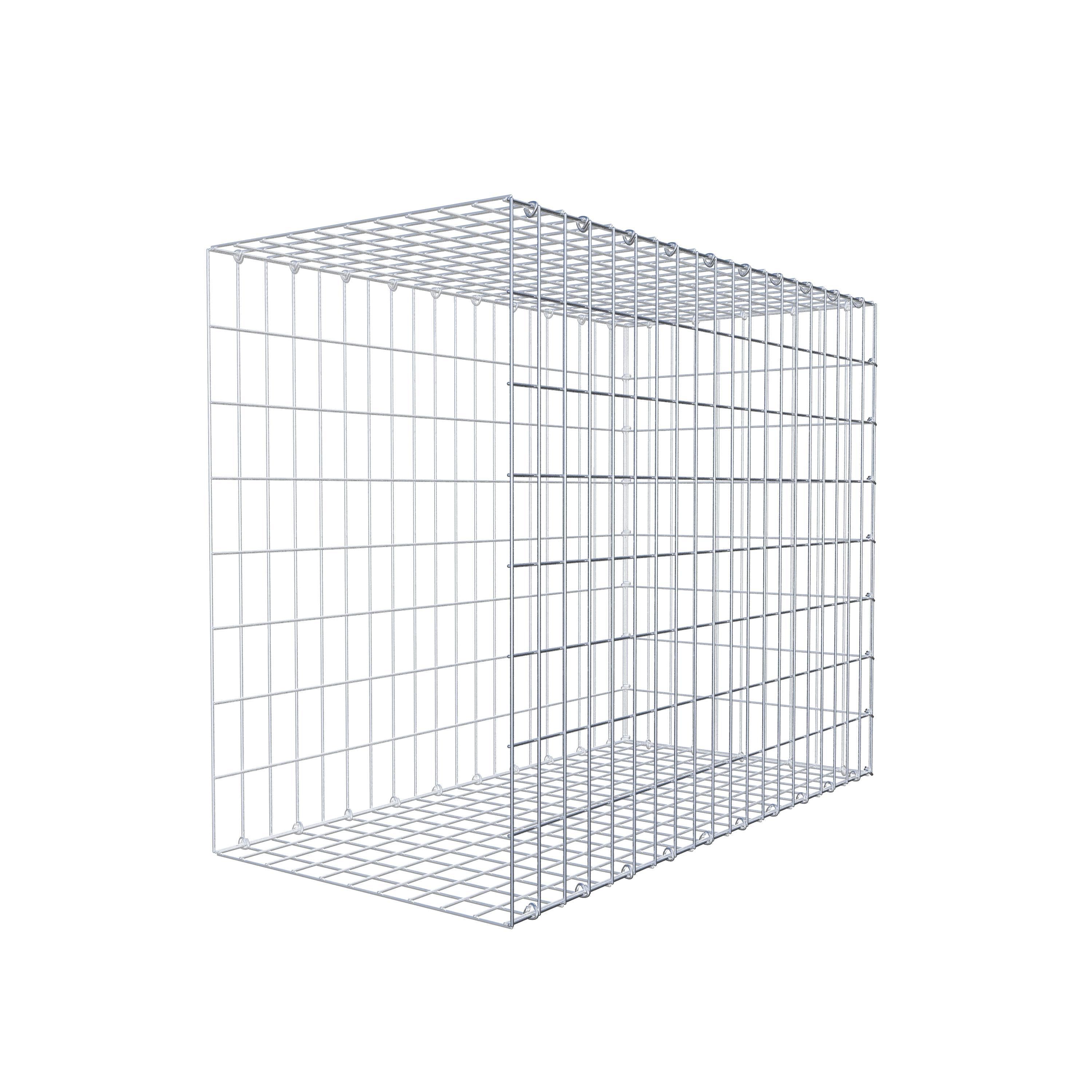 Pila adicional tipo 2 100 cm x 80 cm x 50 cm, malla 5 cm x 10 cm, anillo en C