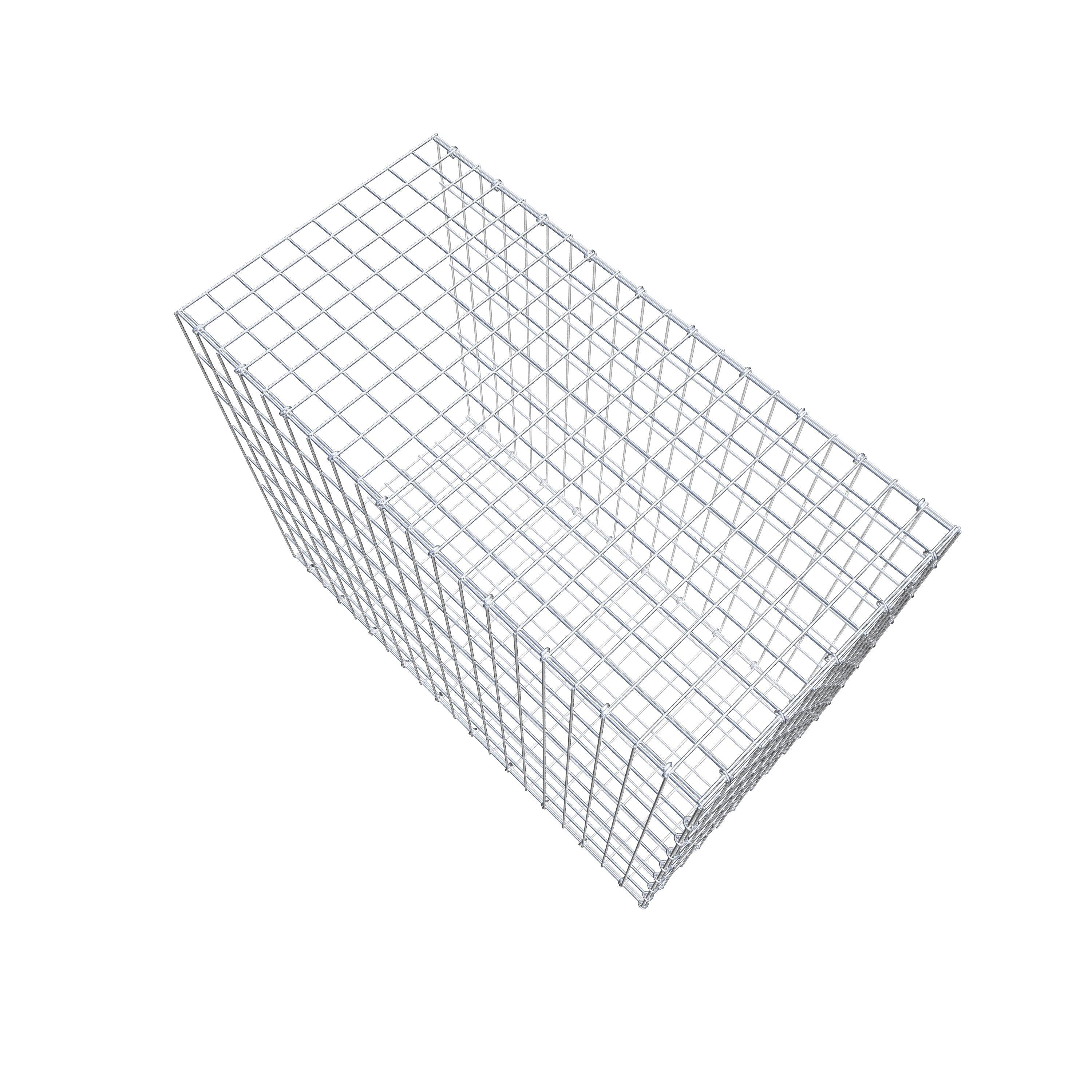 Pila adicional tipo 2 100 cm x 80 cm x 50 cm, malla 5 cm x 10 cm, anillo en C