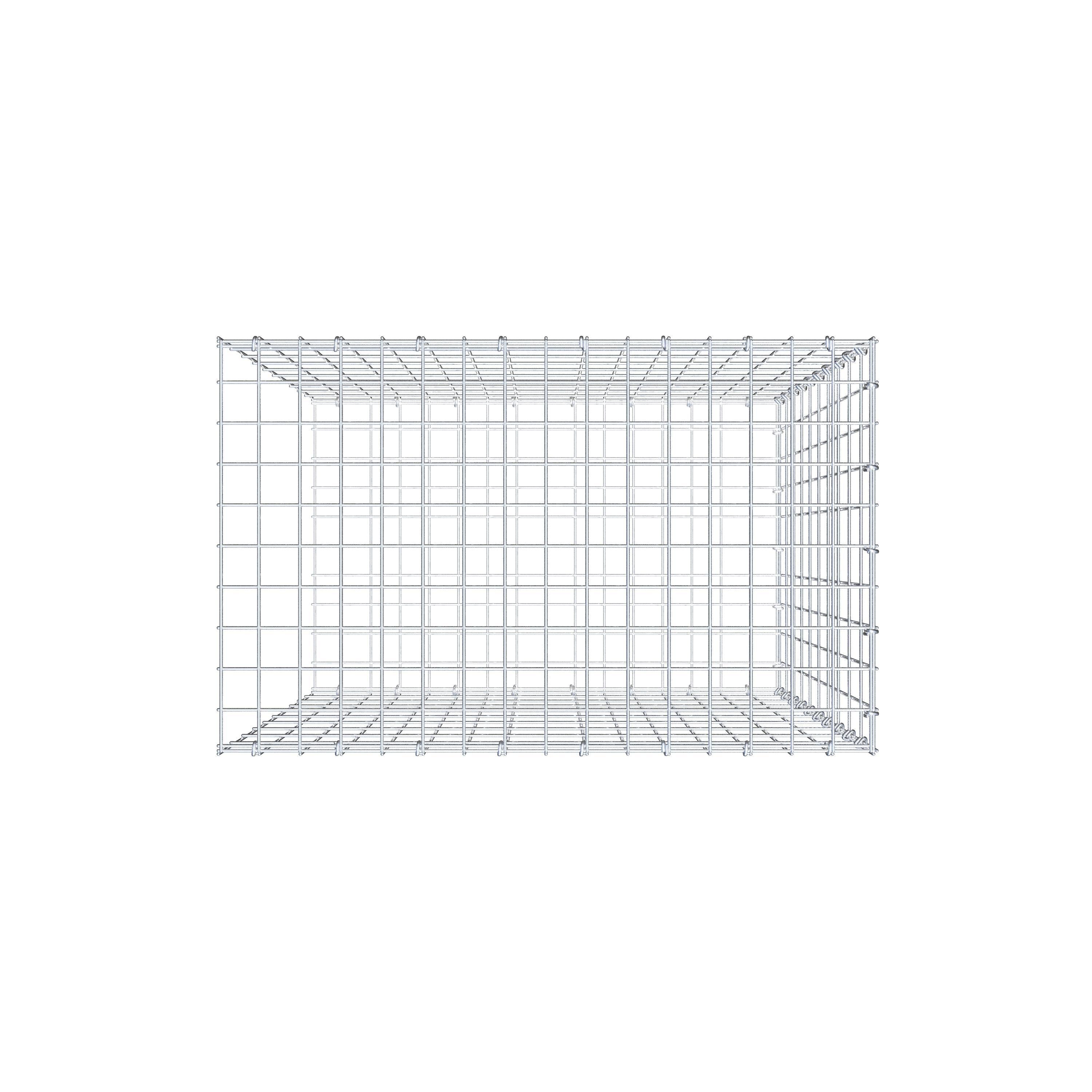 Pila adicional tipo 2 100 cm x 80 cm x 50 cm, malla 5 cm x 10 cm, anillo en C