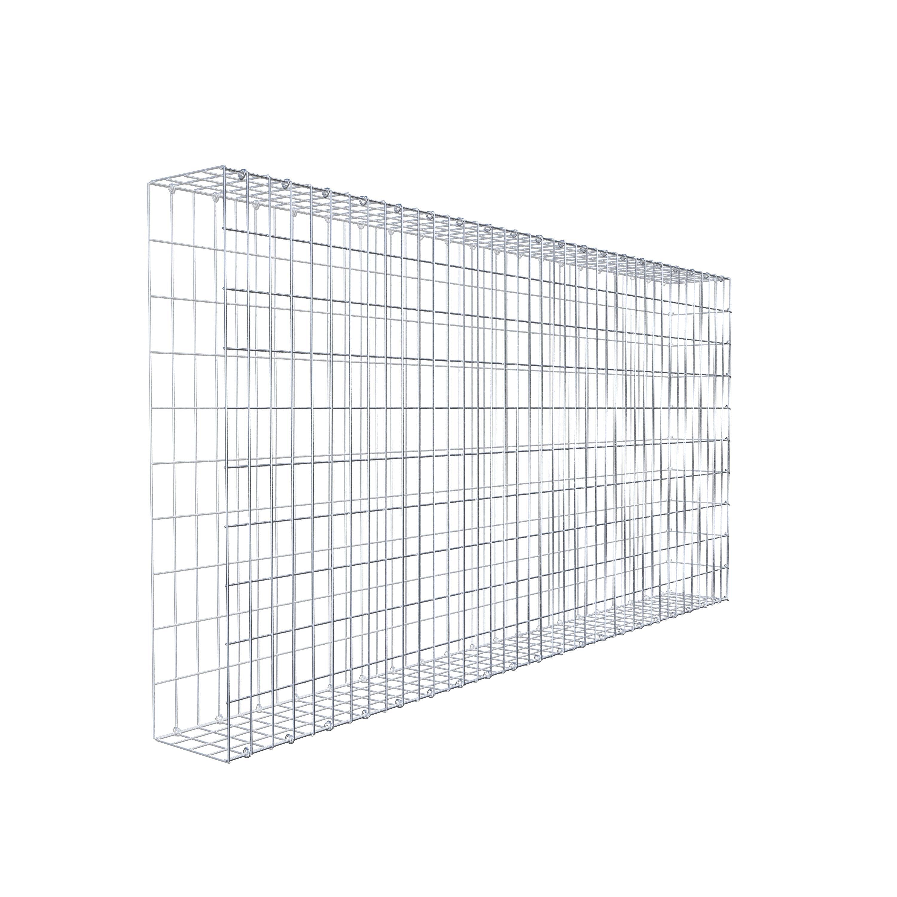 Mounted gabion type 2 200 cm x 100 cm x 20 cm, mesh size 5 cm x 10 cm, C-ring