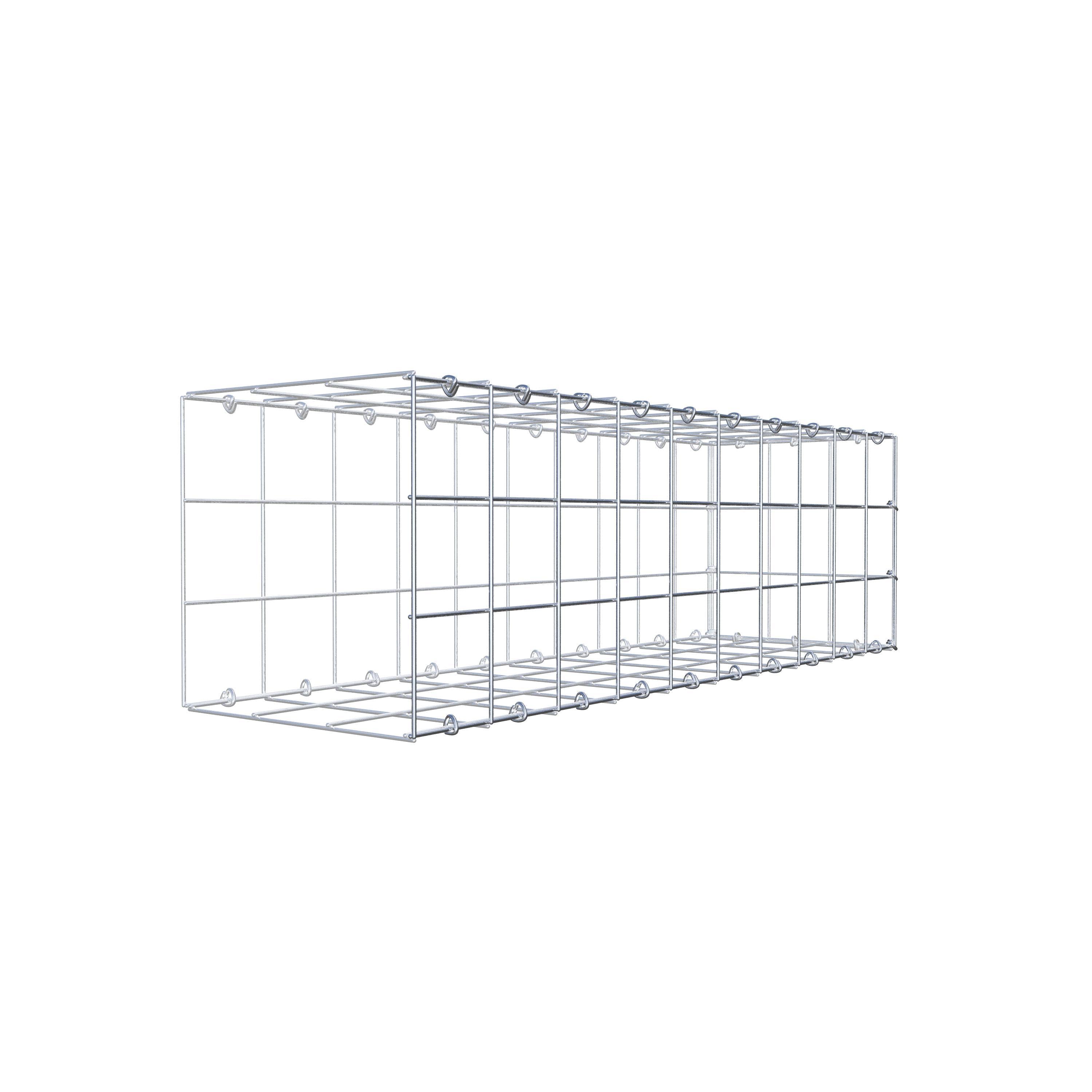 Fourche rapportée type 2 100 cm x 30 cm x 30 cm (L x H x P), mailles 10 cm x 10 cm, anneau C