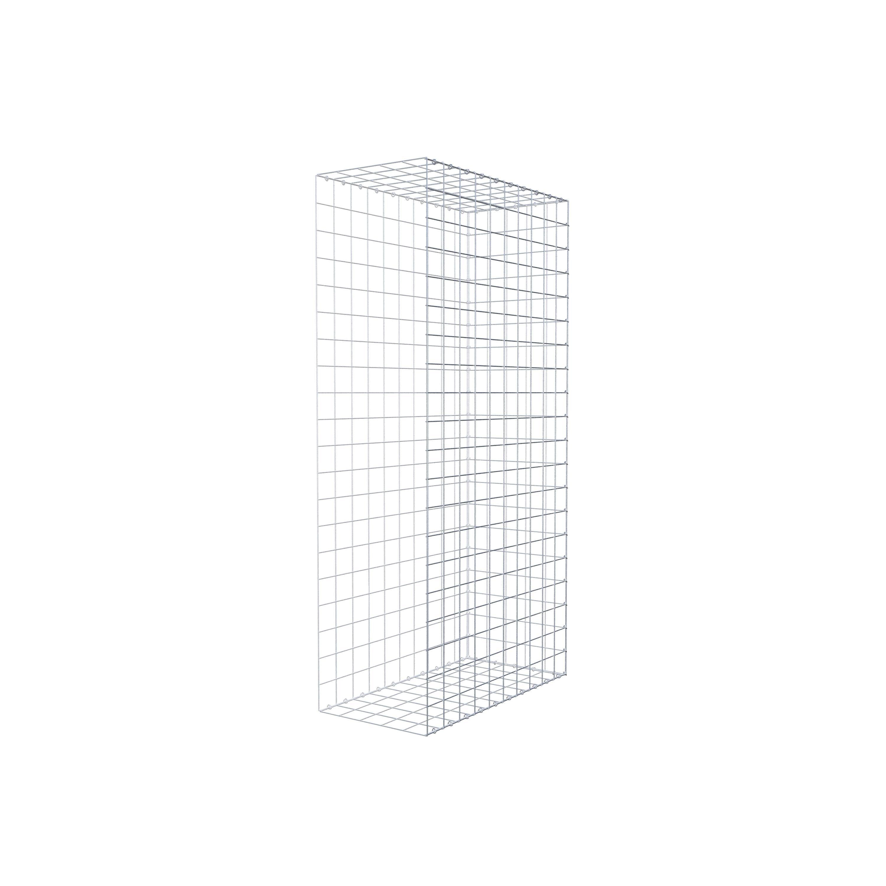 Fourche rapportée type 2 200 cm x 100 cm x 50 cm (L x H x P), mailles 10 cm x 10 cm, anneau en C