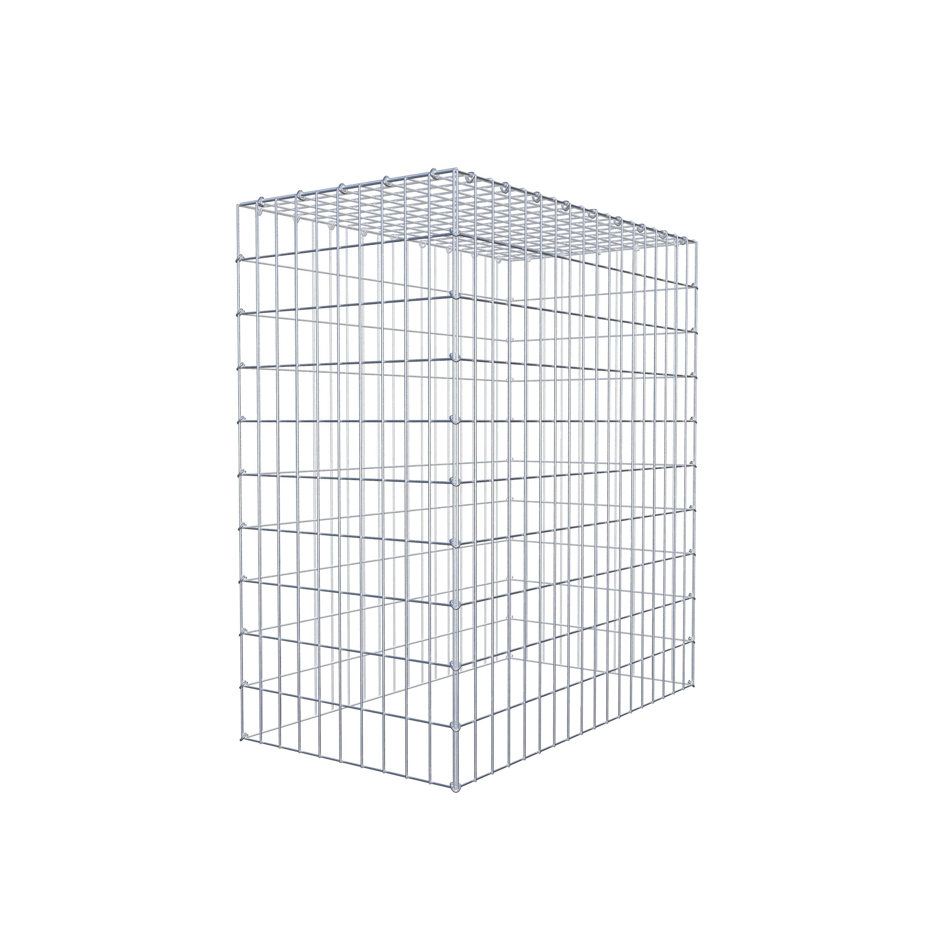 Mounted gabion type 3 100 cm x 90 cm x 50 cm (L x H x D), mesh size 5 cm x 10 cm, C-ring