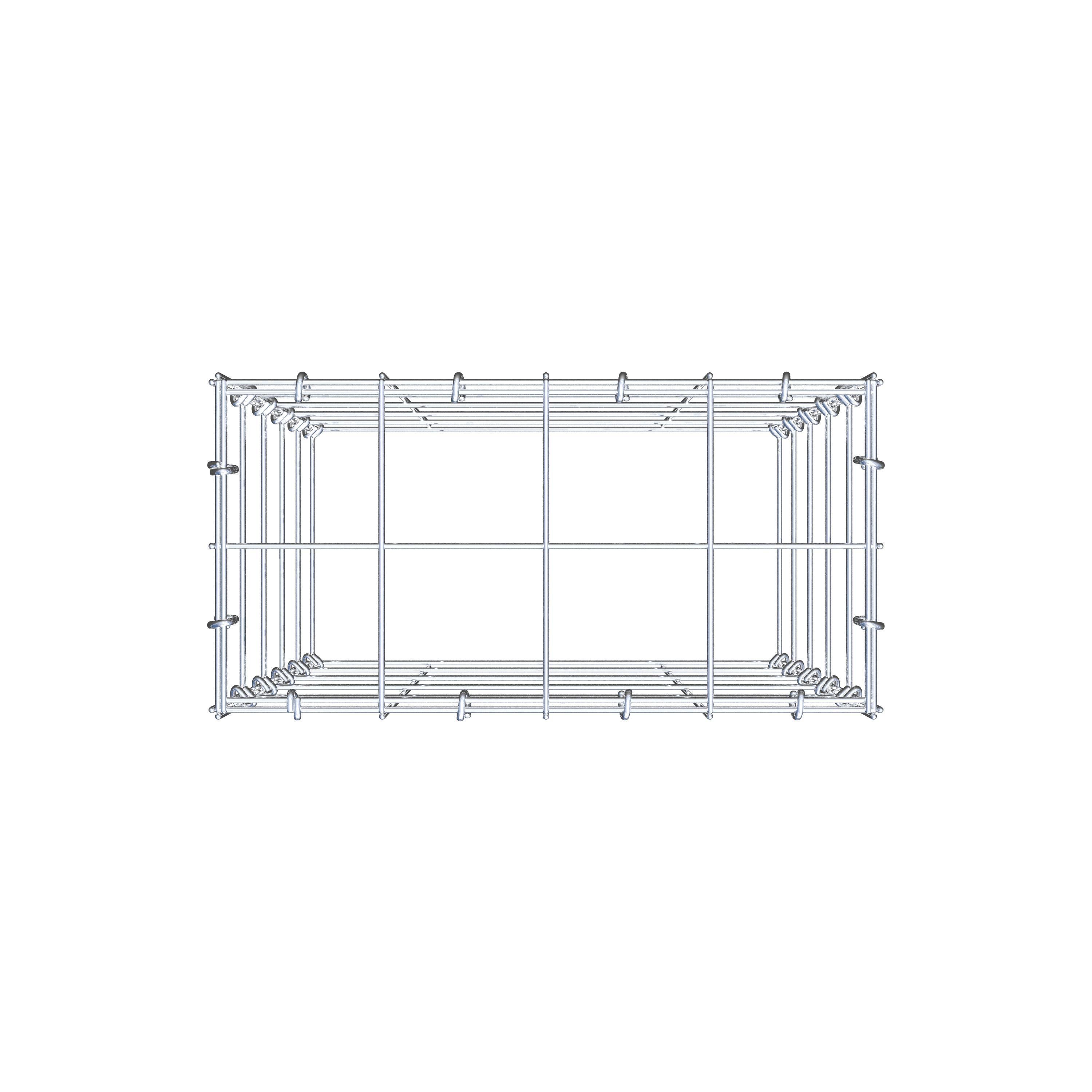 Toegevoegde pool type 3 50 cm x 40 cm x 20 cm (L x H x D), maaswijdte 10 cm x 10 cm, C-ring