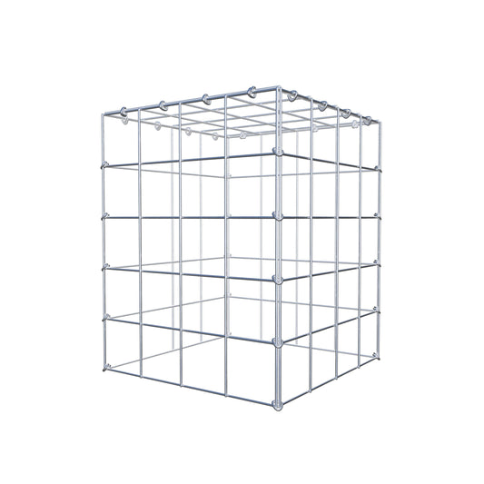 Mounted gabion type 3 50 cm x 40 cm x 40 cm (L x H x D), mesh size 10 cm x 10 cm, C-ring