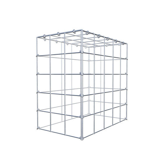 Mounted gabion type 3 50 cm x 50 cm x 30 cm (L x H x D), mesh size 10 cm x 10 cm, C-ring