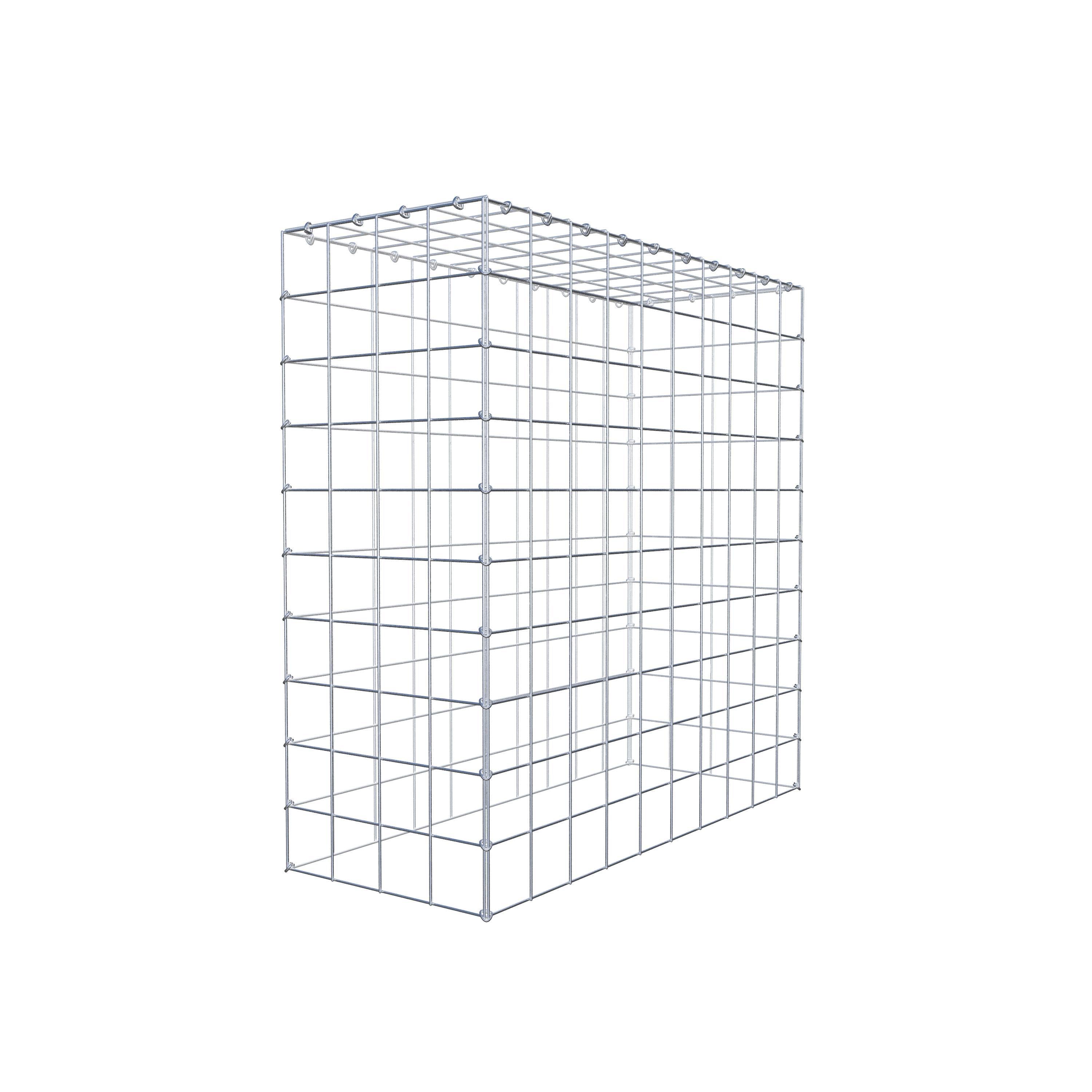 Gavión complementario de tipo 3 100 cm x 100 cm x 40 cm (L x A x P), malla 10 cm x 10 cm, anillo en C