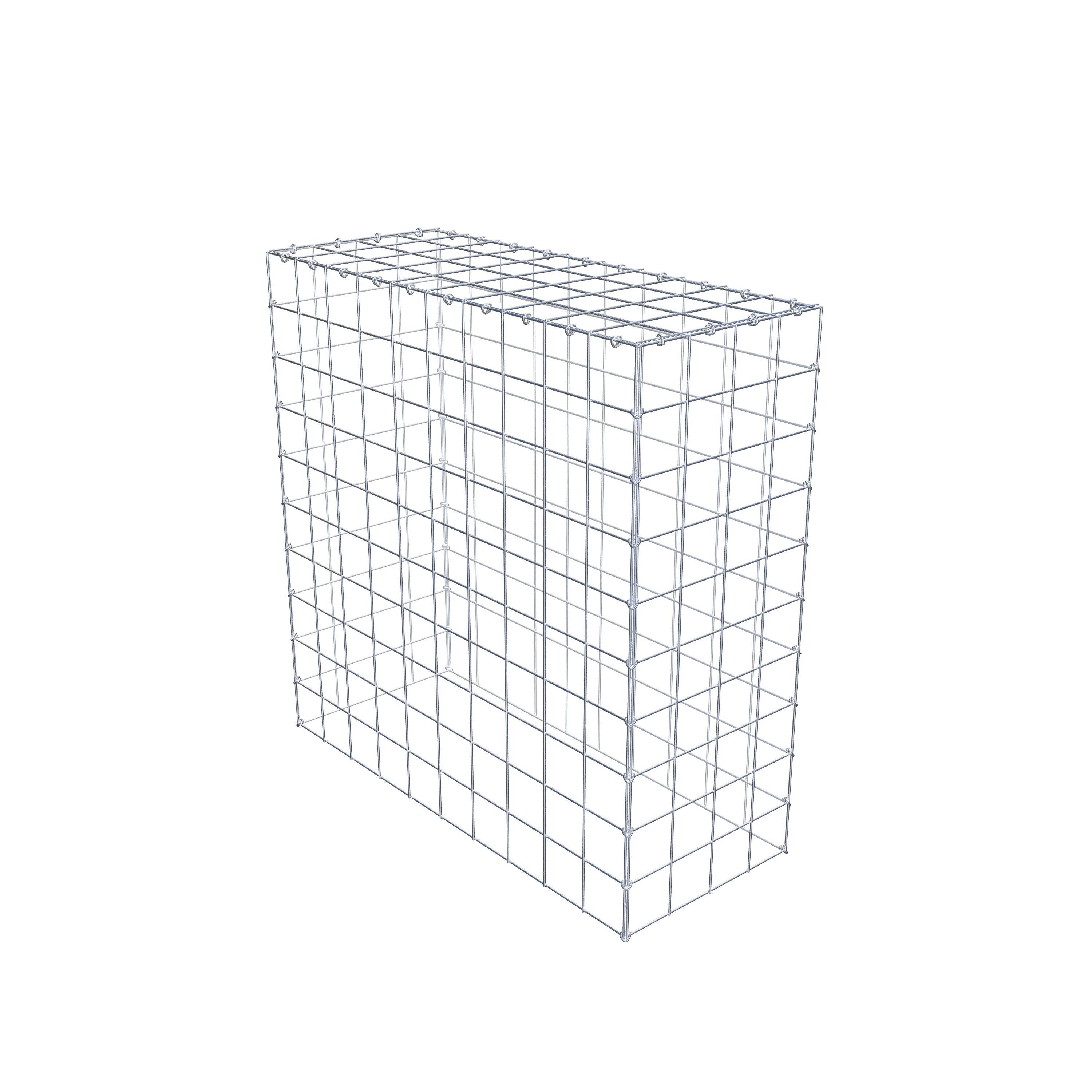 Gavión complementario de tipo 3 100 cm x 100 cm x 40 cm (L x A x P), malla 10 cm x 10 cm, anillo en C