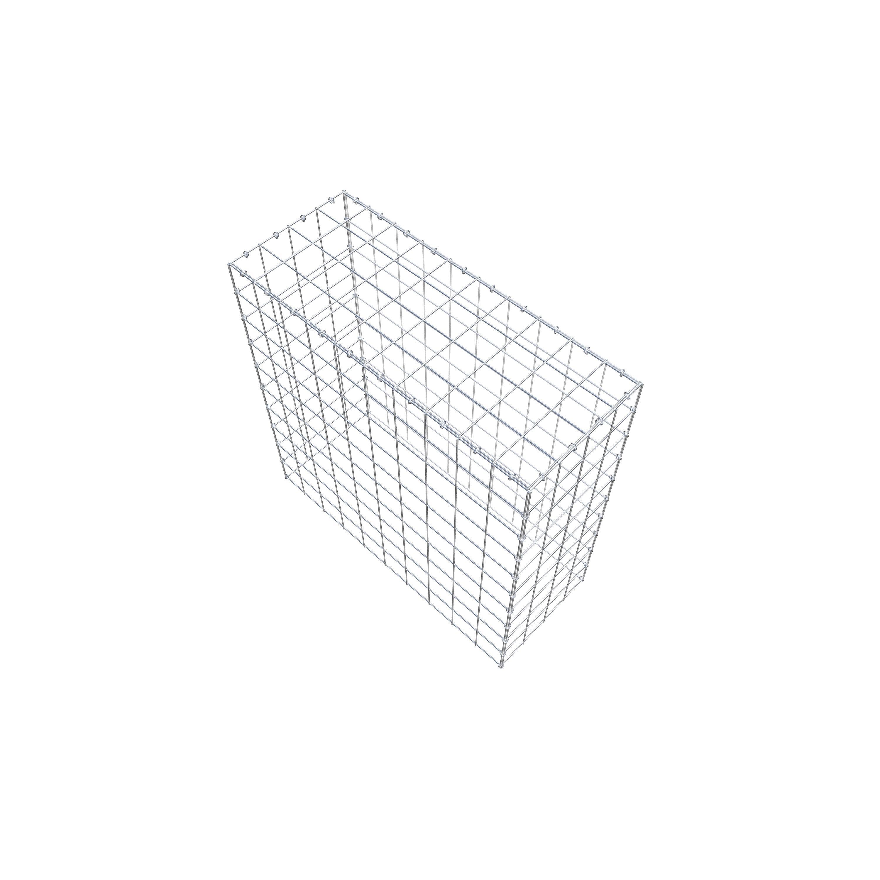 Gavión complementario de tipo 3 100 cm x 100 cm x 40 cm (L x A x P), malla 10 cm x 10 cm, anillo en C