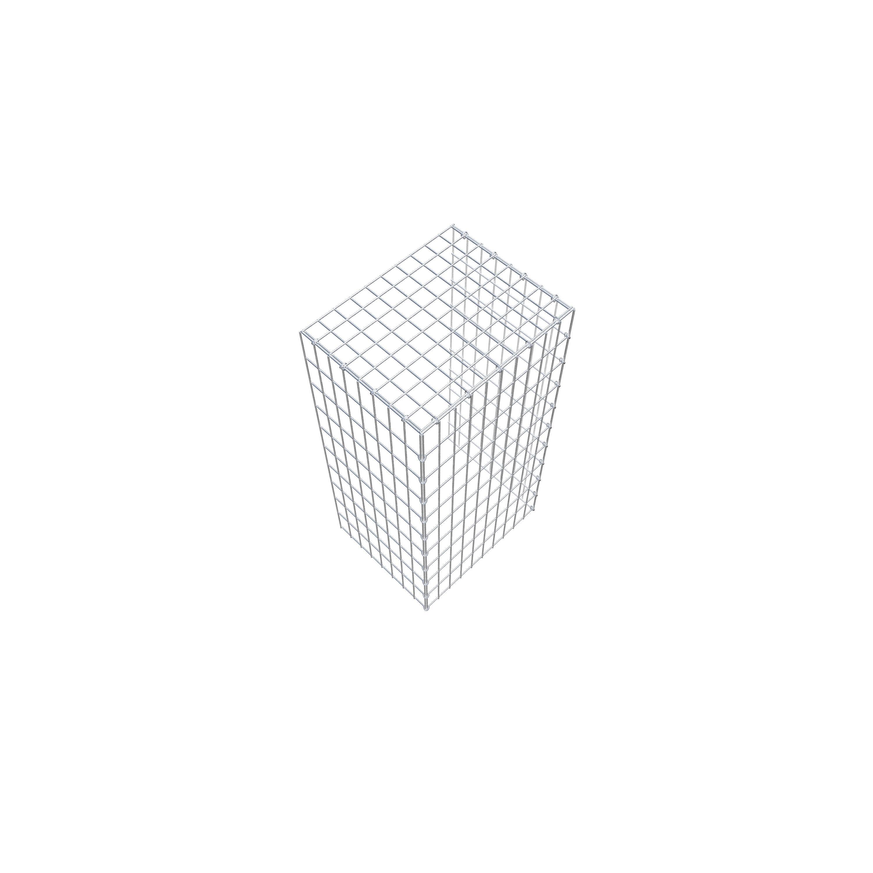 Fourche rapportée type 4 100 cm x 40 cm x 50 cm (L x H x P), mailles 5 cm x 10 cm, anneau C