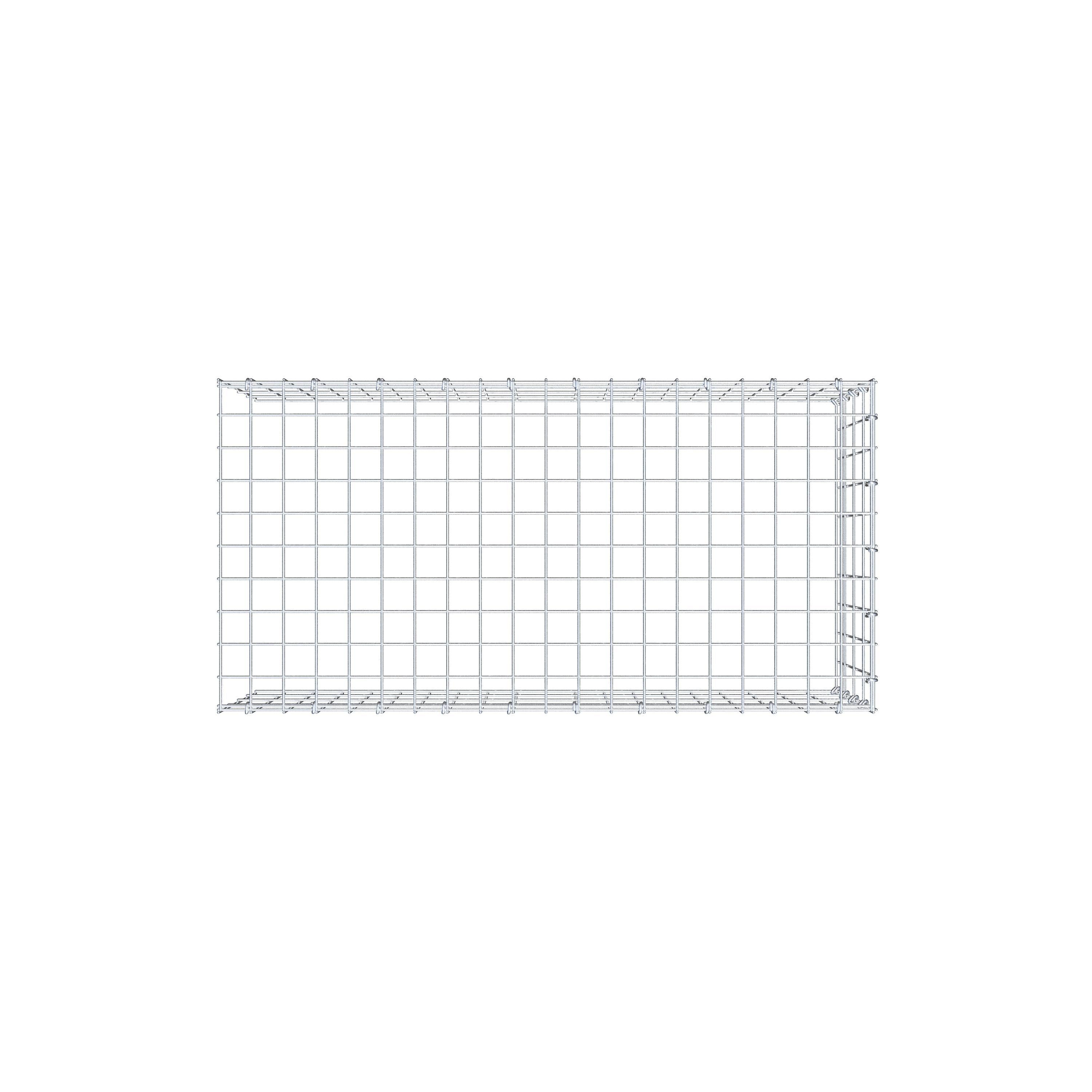 Fourche rapportée type 4 100 cm x 40 cm x 50 cm (L x H x P), mailles 5 cm x 10 cm, anneau C