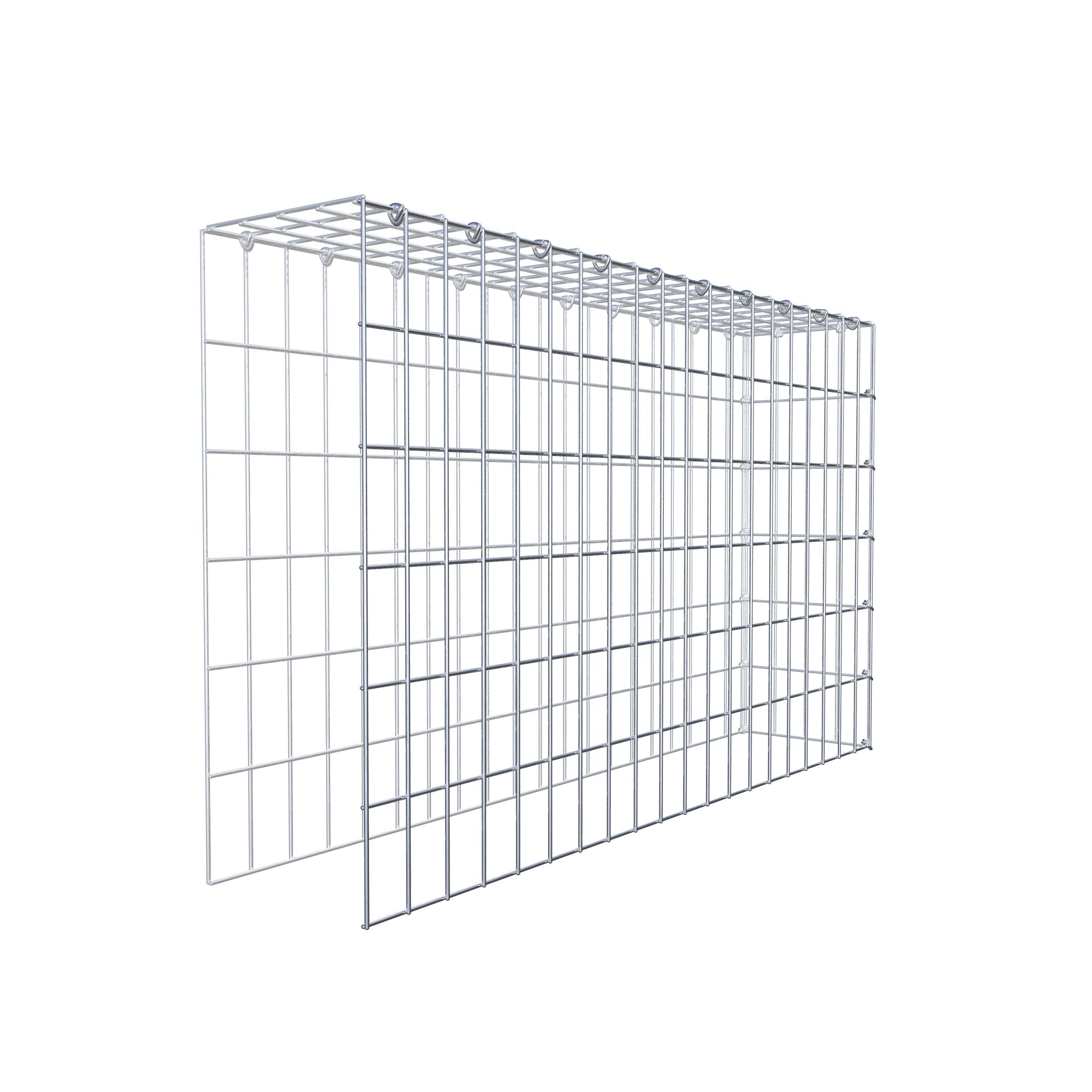 Gabião Tipo 4 100 cm x 60 cm x 20 cm (C x A x P), malhagem 5 cm x 10 cm, anel C