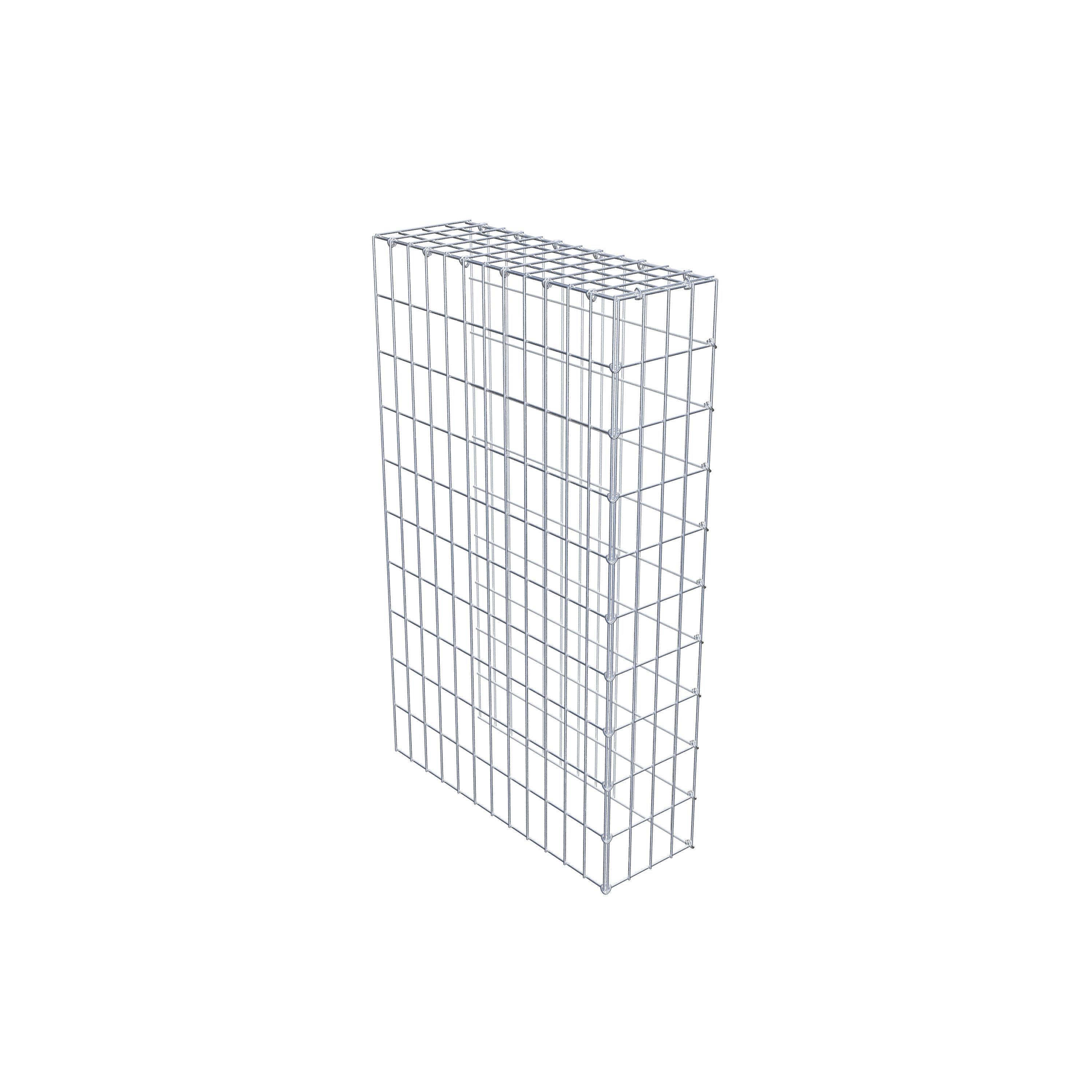 Gabião Tipo 4 100 cm x 60 cm x 20 cm (C x A x P), malhagem 5 cm x 10 cm, anel C