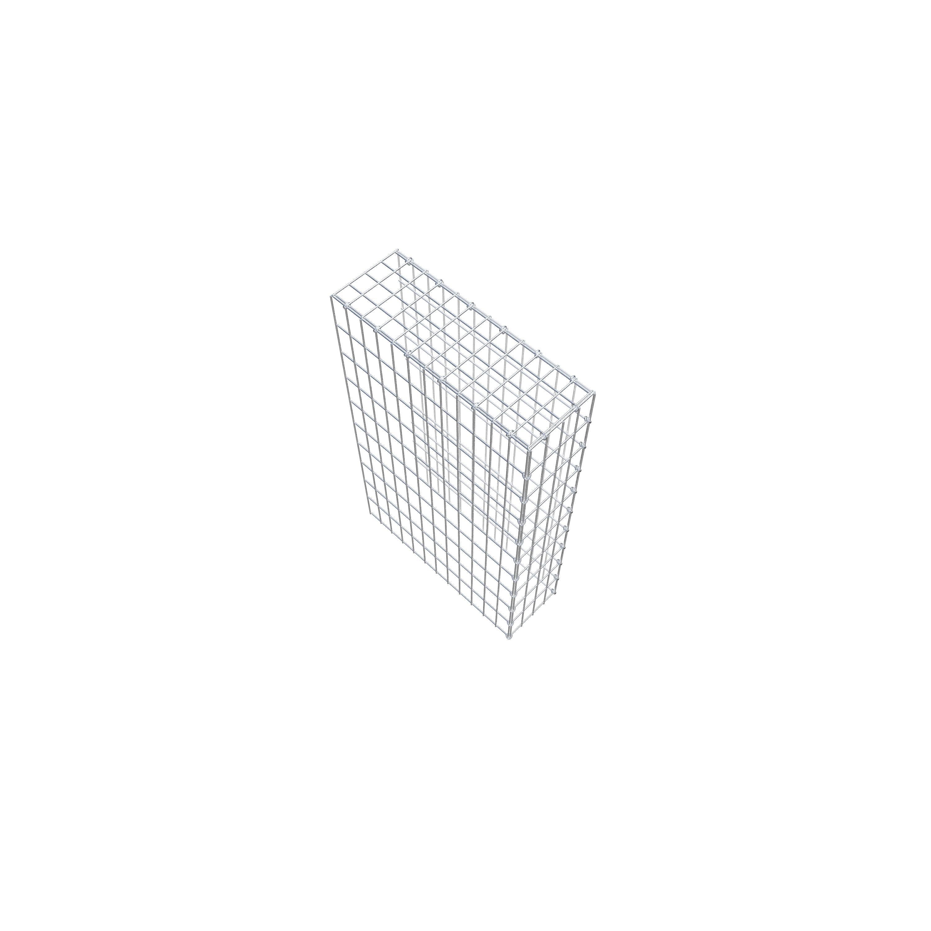 Gabião Tipo 4 100 cm x 60 cm x 20 cm (C x A x P), malhagem 5 cm x 10 cm, anel C