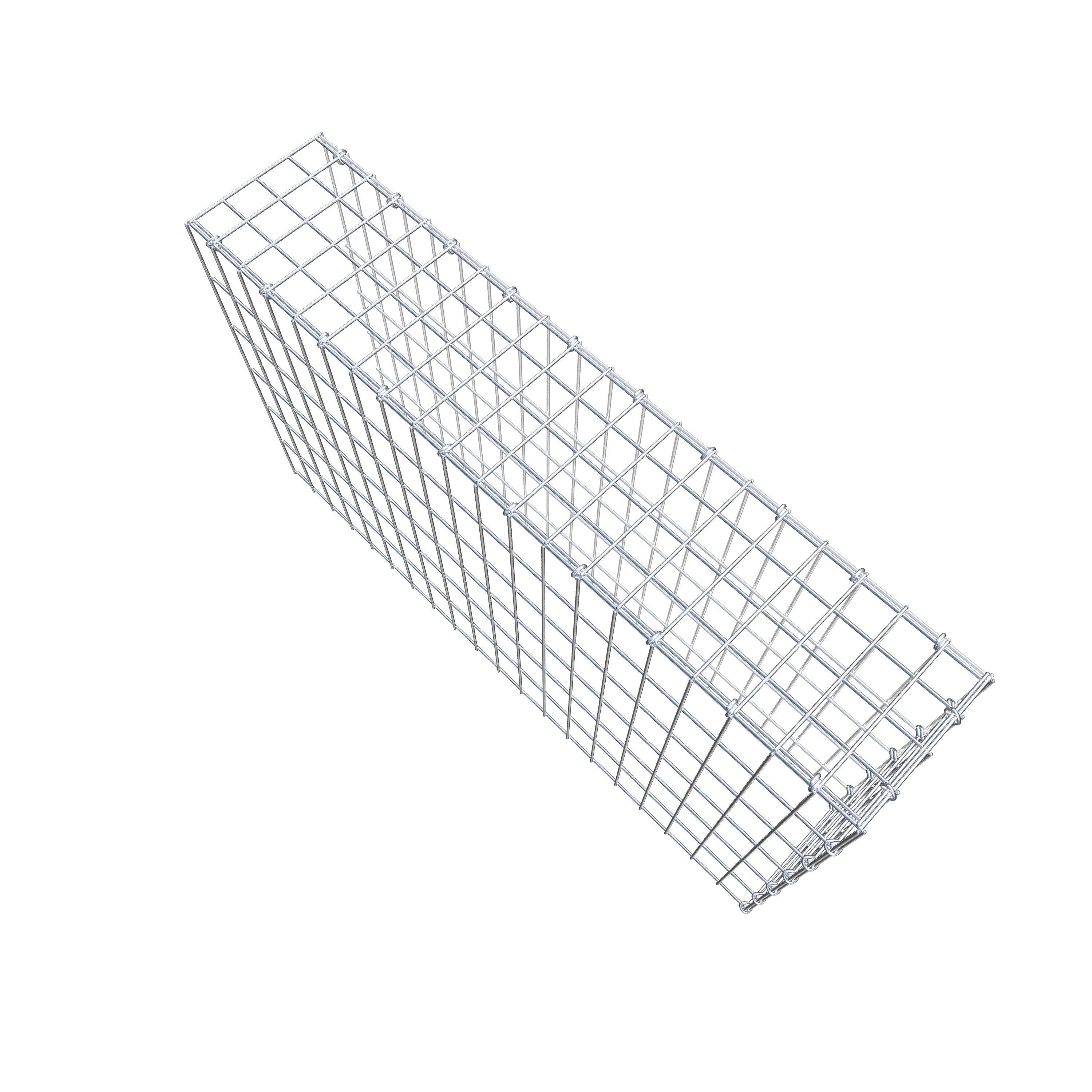 Gabião Tipo 4 100 cm x 60 cm x 20 cm (C x A x P), malhagem 5 cm x 10 cm, anel C